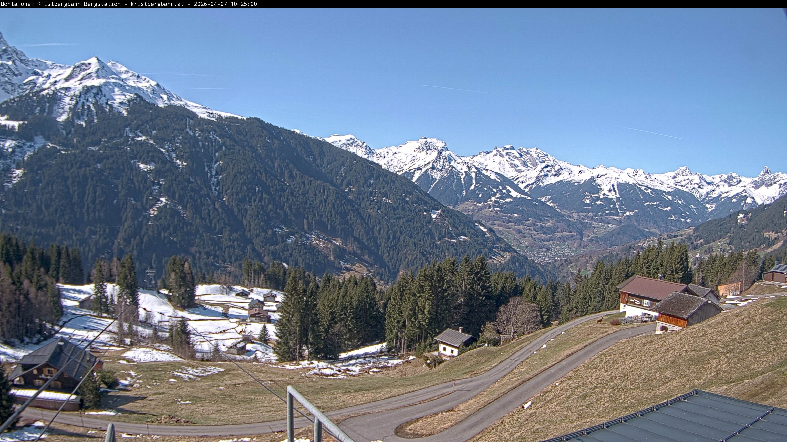 Archiv Foto Webcam Bergstation Montafoner Kristbergbahn, Vorarlberg