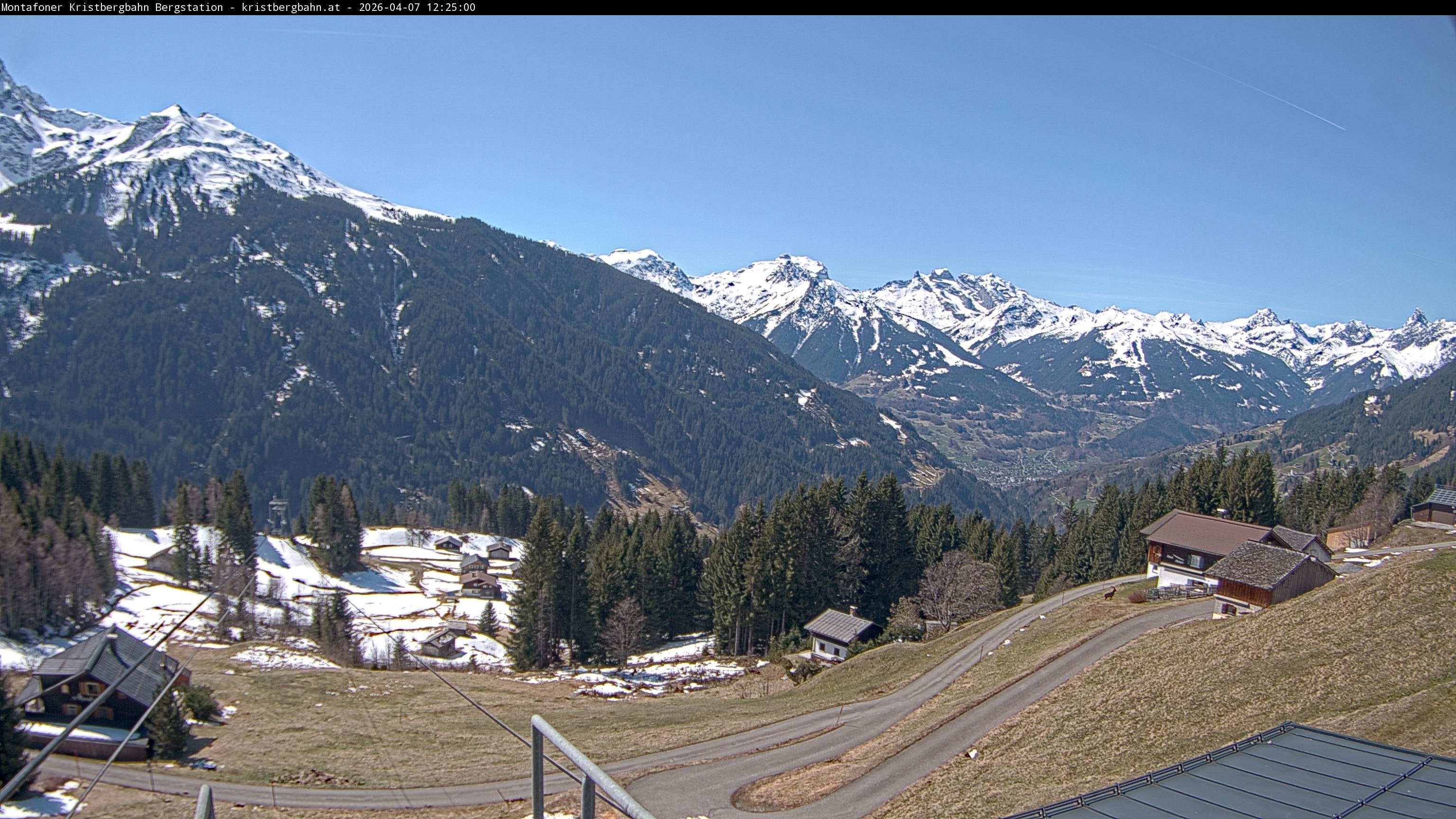 Archiv Foto Webcam Bergstation Montafoner Kristbergbahn, Vorarlberg