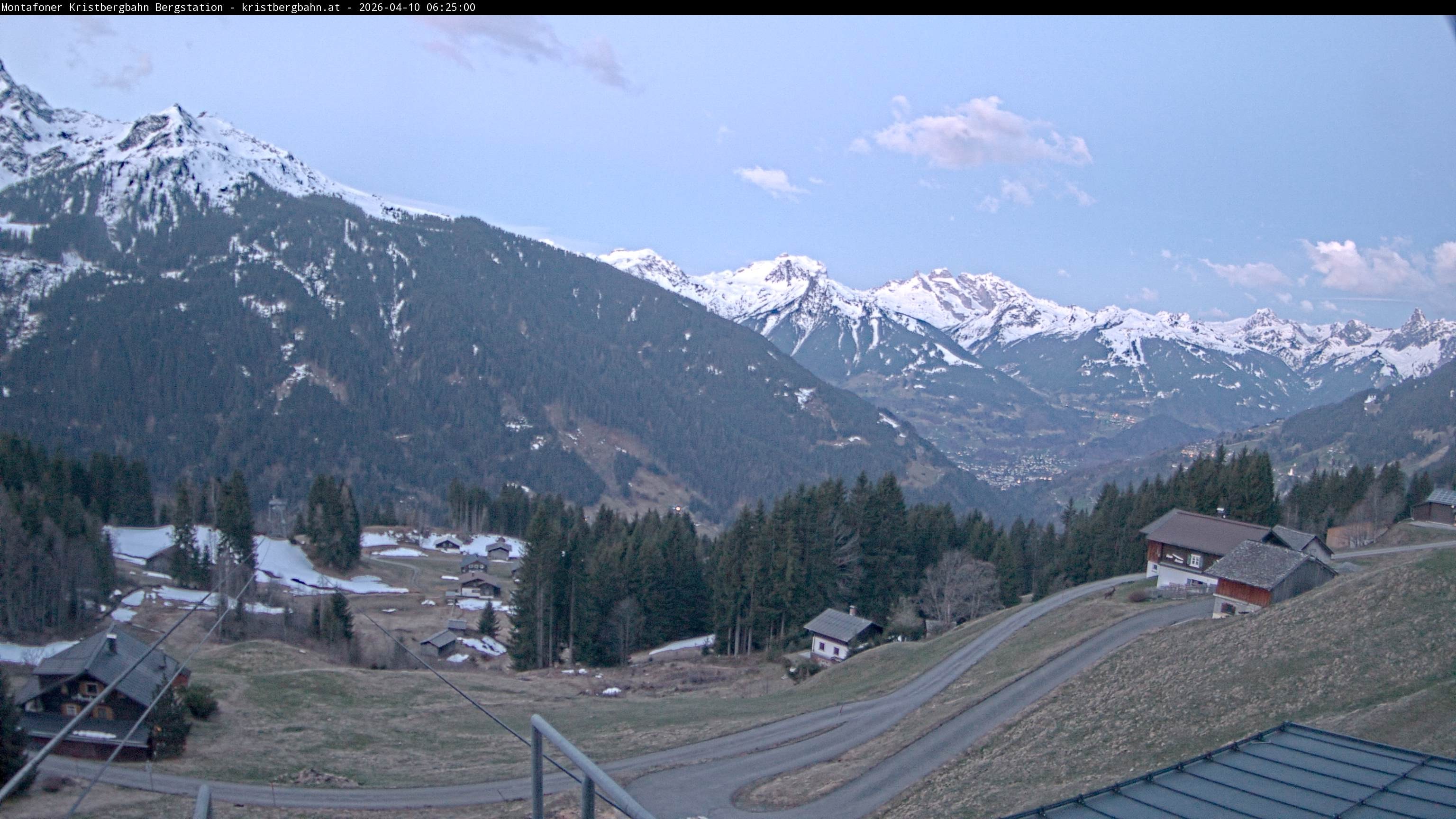 Archiv Foto Webcam Bergstation Montafoner Kristbergbahn, Vorarlberg