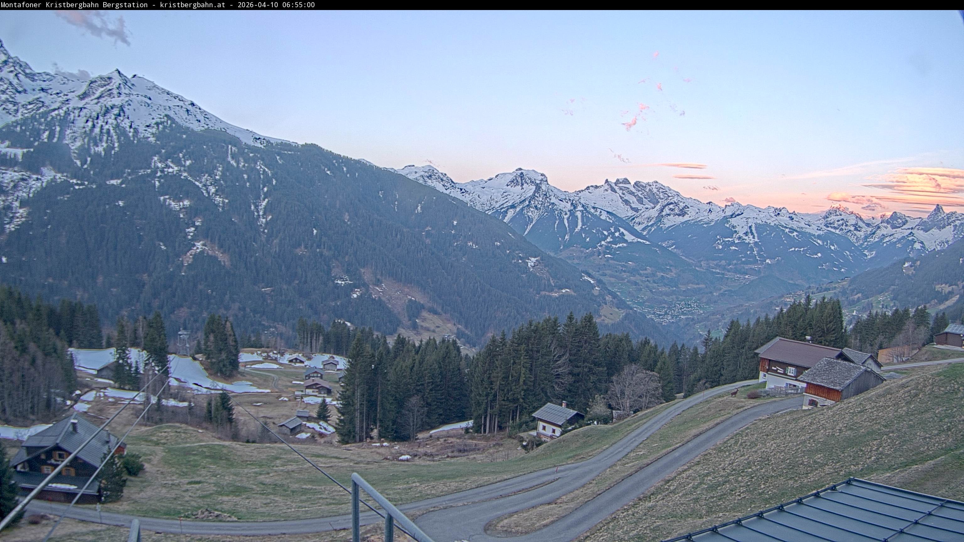 Archiv Foto Webcam Bergstation Montafoner Kristbergbahn, Vorarlberg