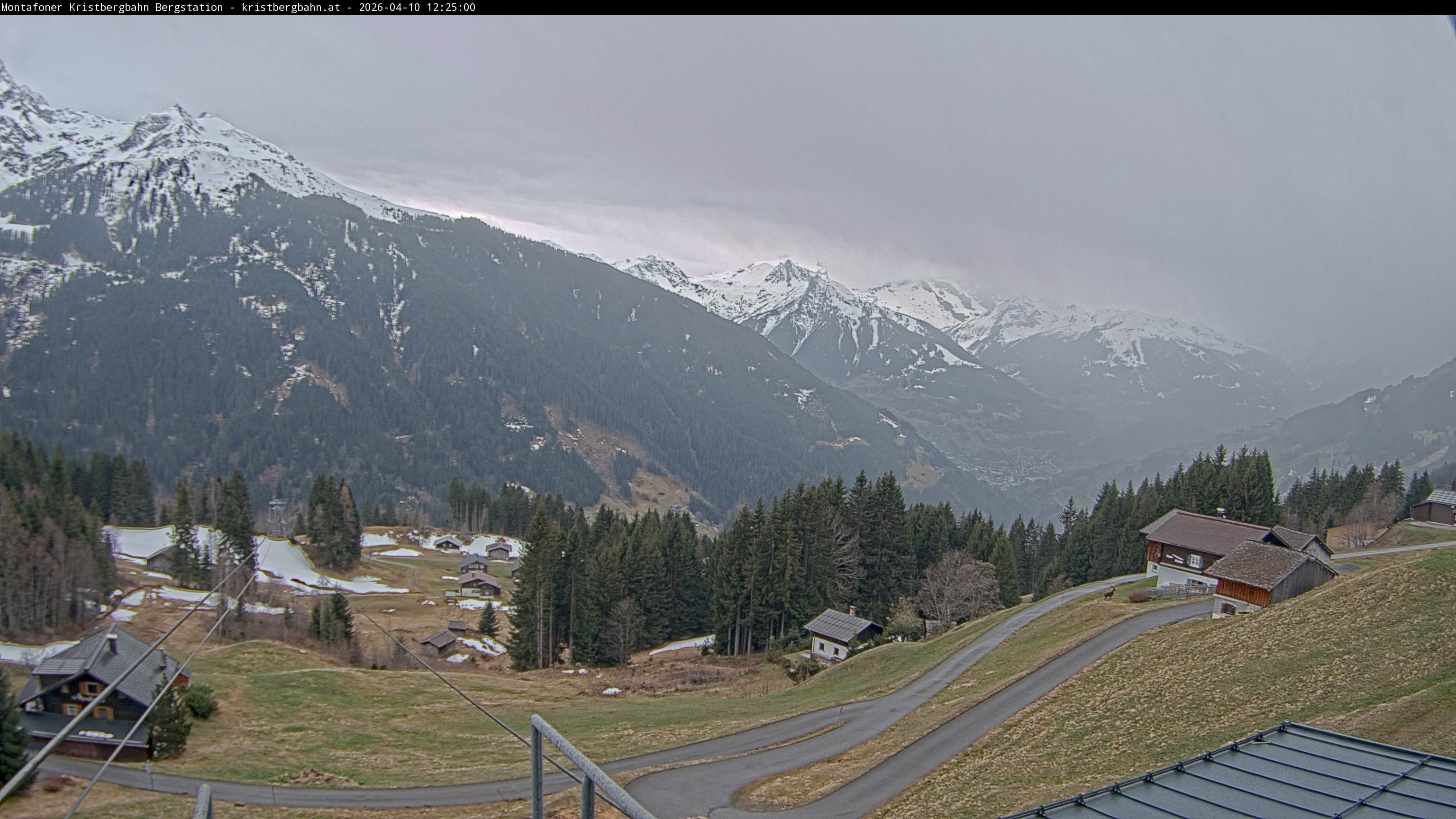 Archiv Foto Webcam Bergstation Montafoner Kristbergbahn, Vorarlberg