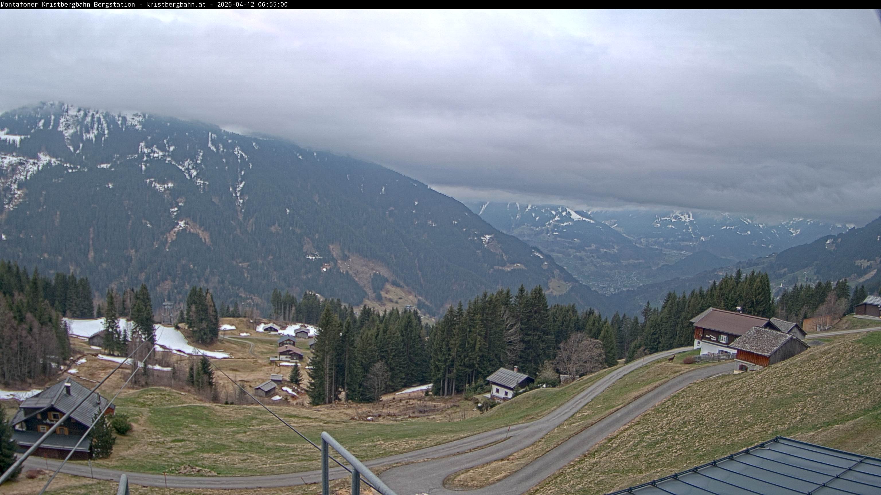 Archiv Foto Webcam Bergstation Montafoner Kristbergbahn, Vorarlberg