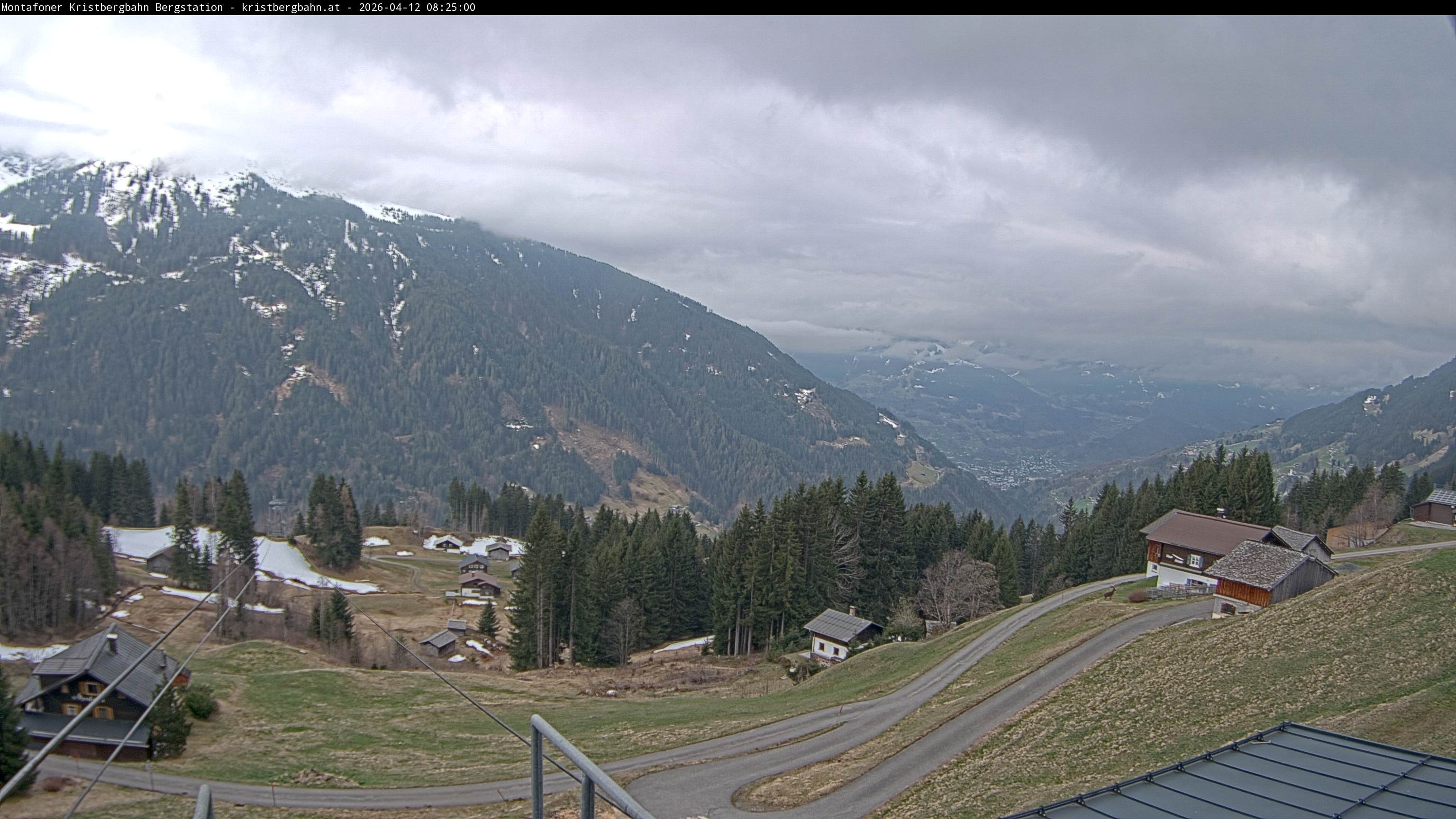 Archiv Foto Webcam Bergstation Montafoner Kristbergbahn, Vorarlberg