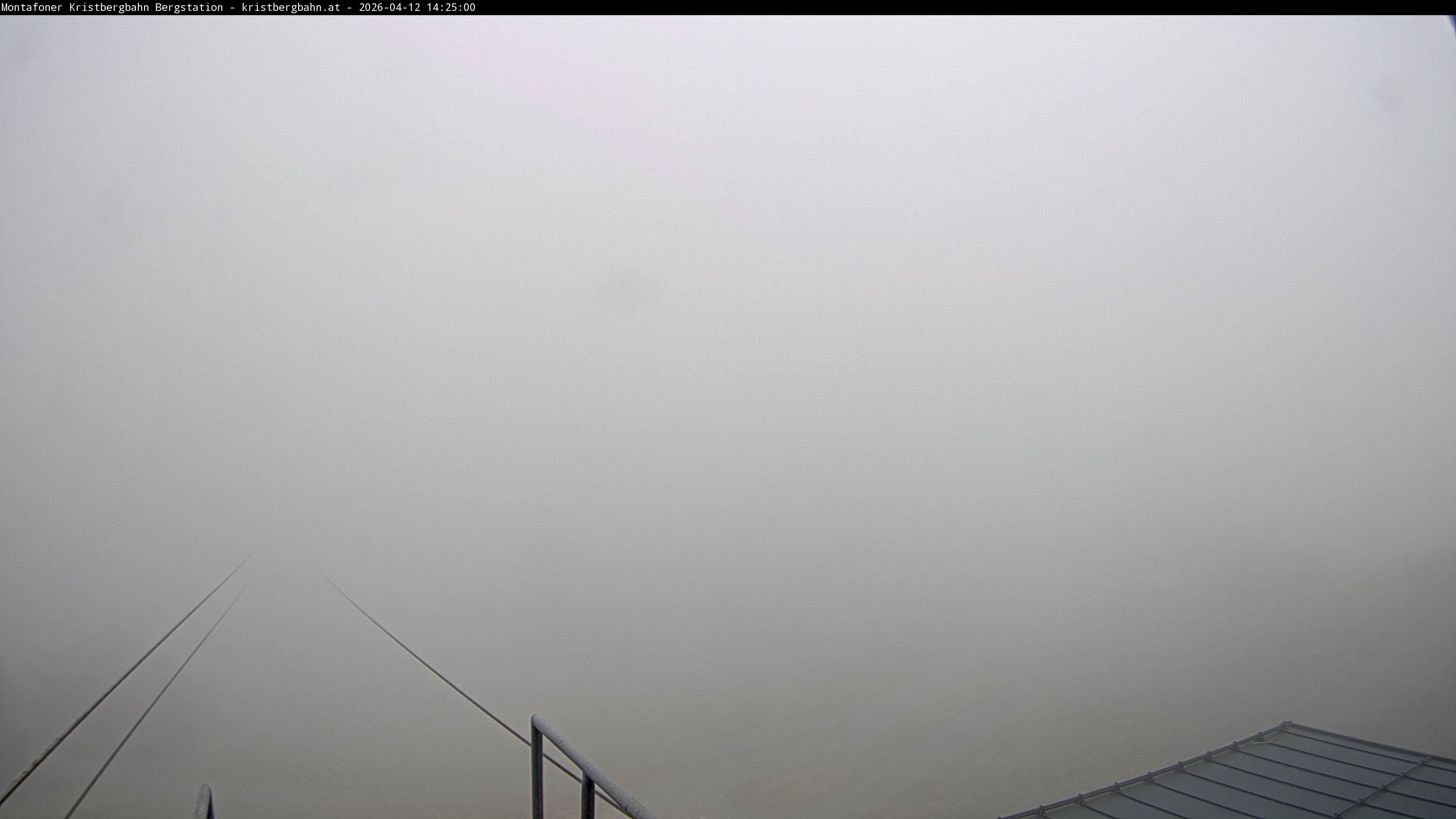 Archiv Foto Webcam Bergstation Montafoner Kristbergbahn, Vorarlberg