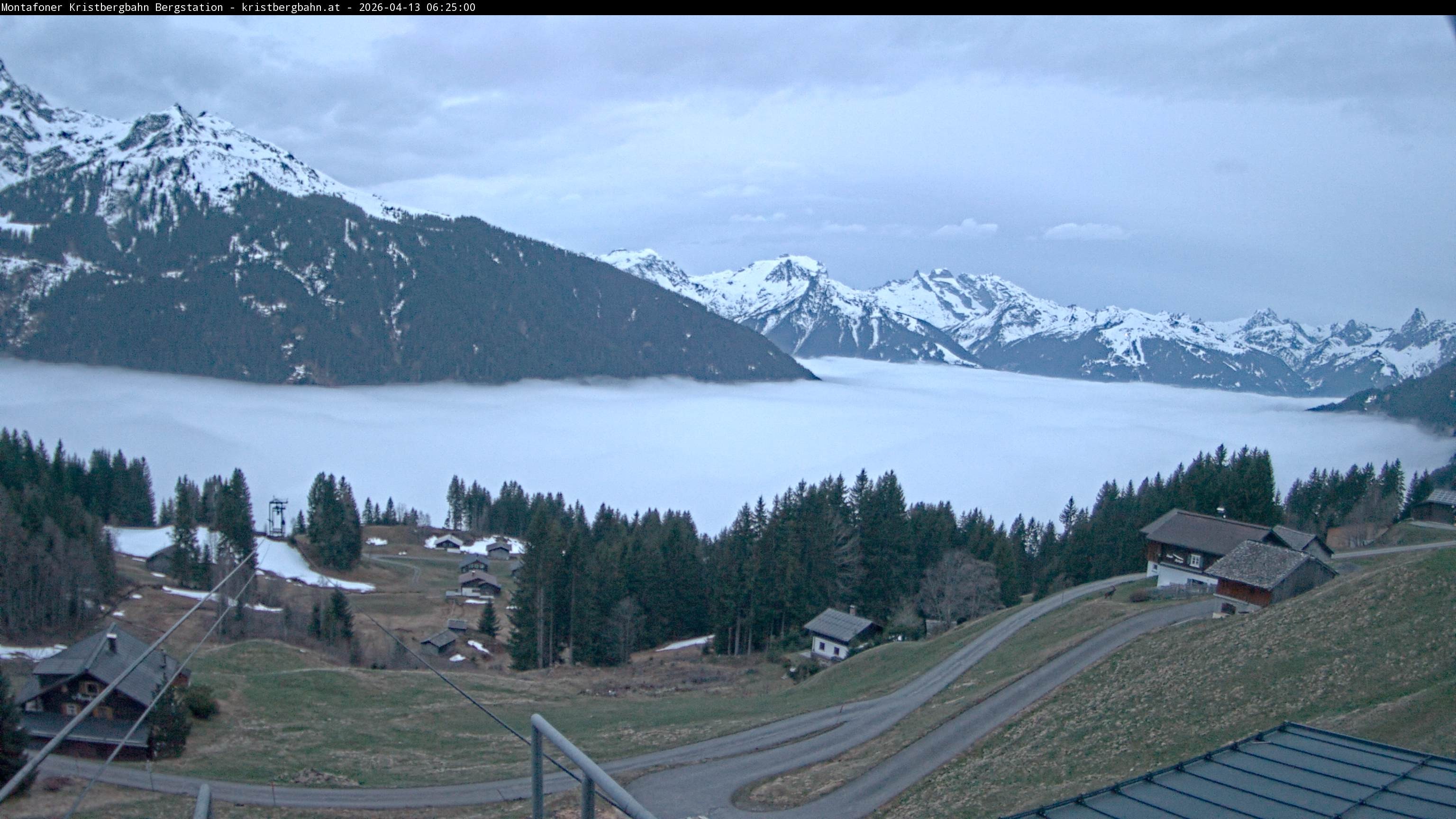 Archiv Foto Webcam Bergstation Montafoner Kristbergbahn, Vorarlberg