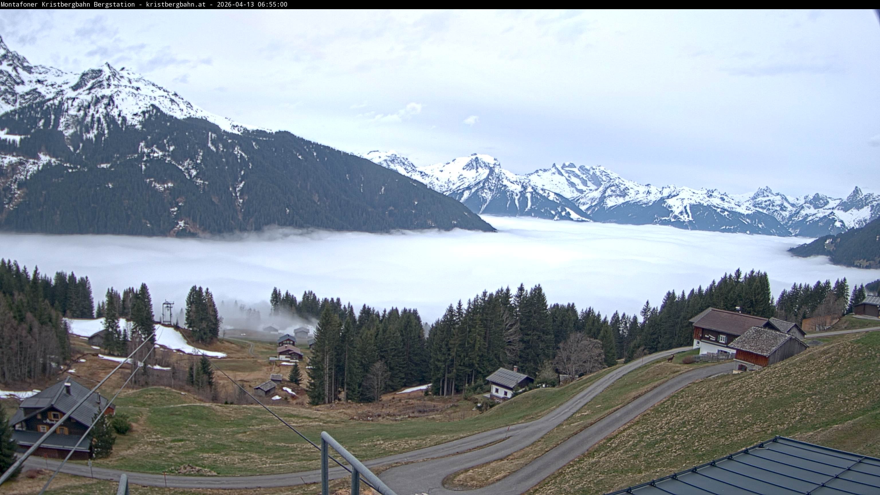 Archiv Foto Webcam Bergstation Montafoner Kristbergbahn, Vorarlberg