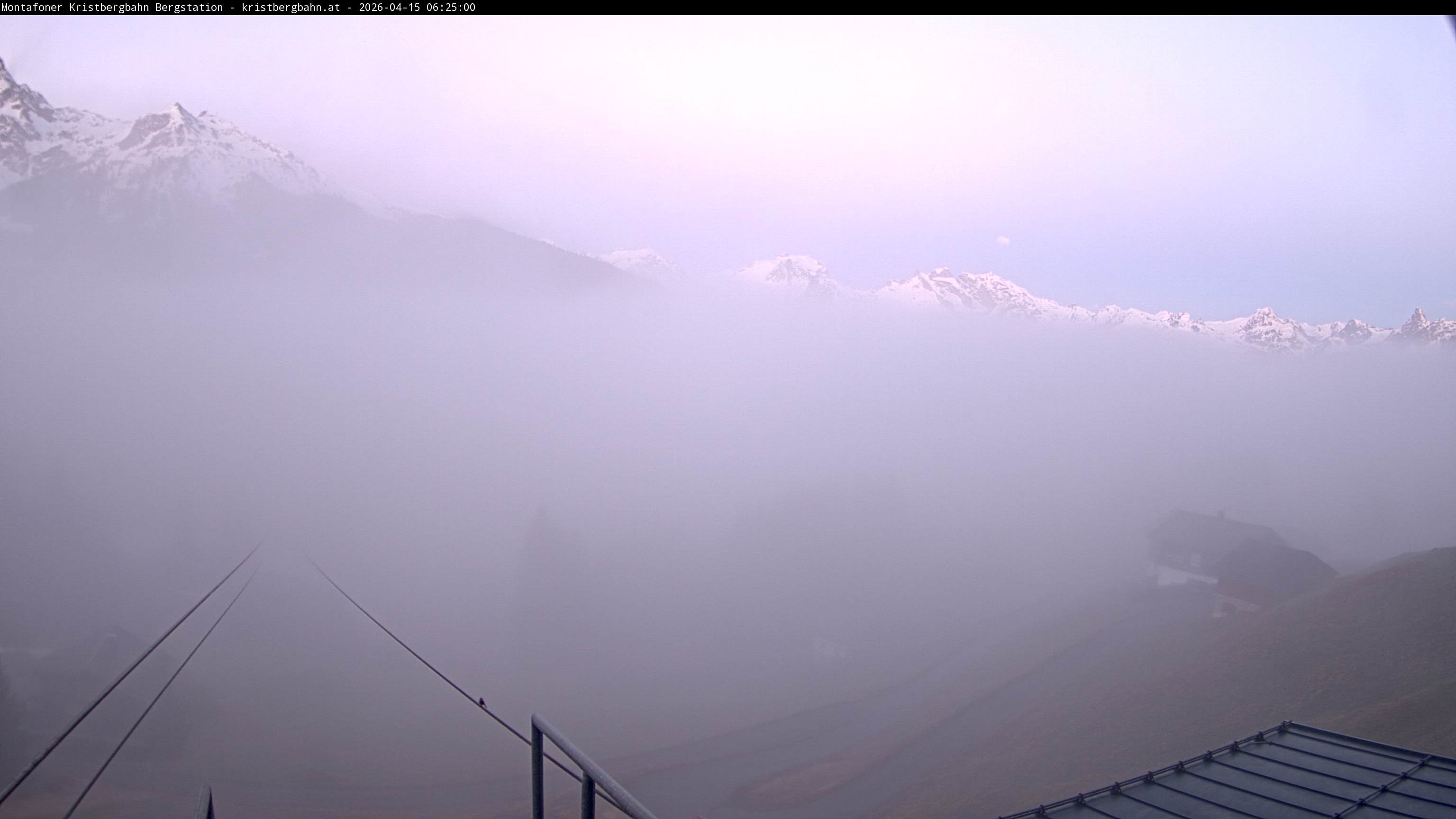 Archiv Foto Webcam Bergstation Montafoner Kristbergbahn, Vorarlberg