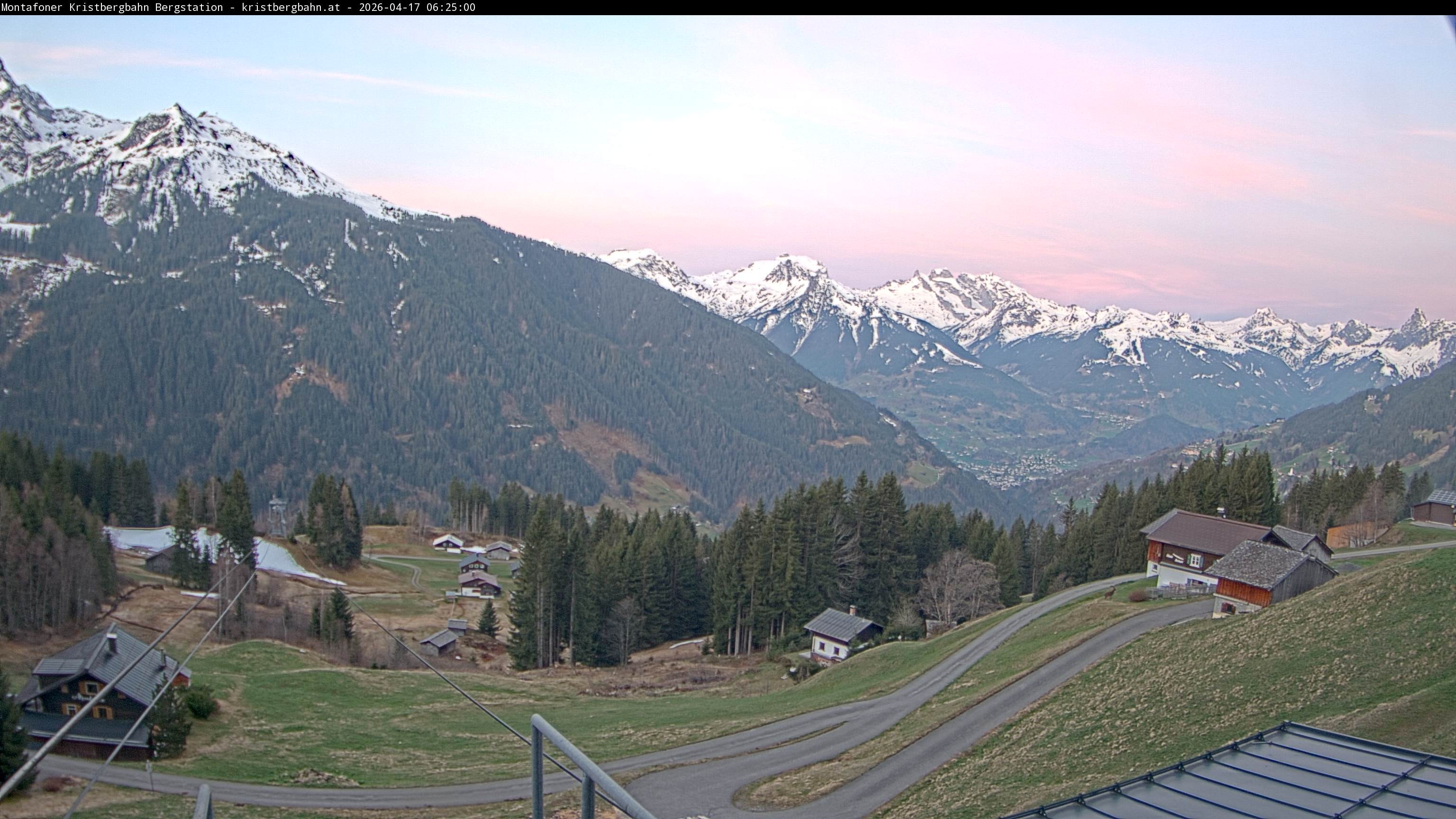 Archiv Foto Webcam Bergstation Montafoner Kristbergbahn, Vorarlberg