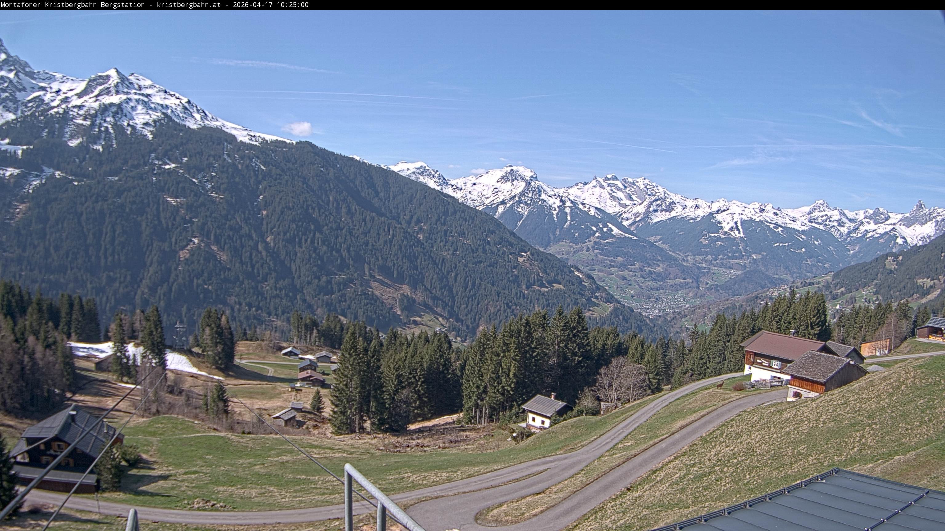 Archiv Foto Webcam Bergstation Montafoner Kristbergbahn, Vorarlberg