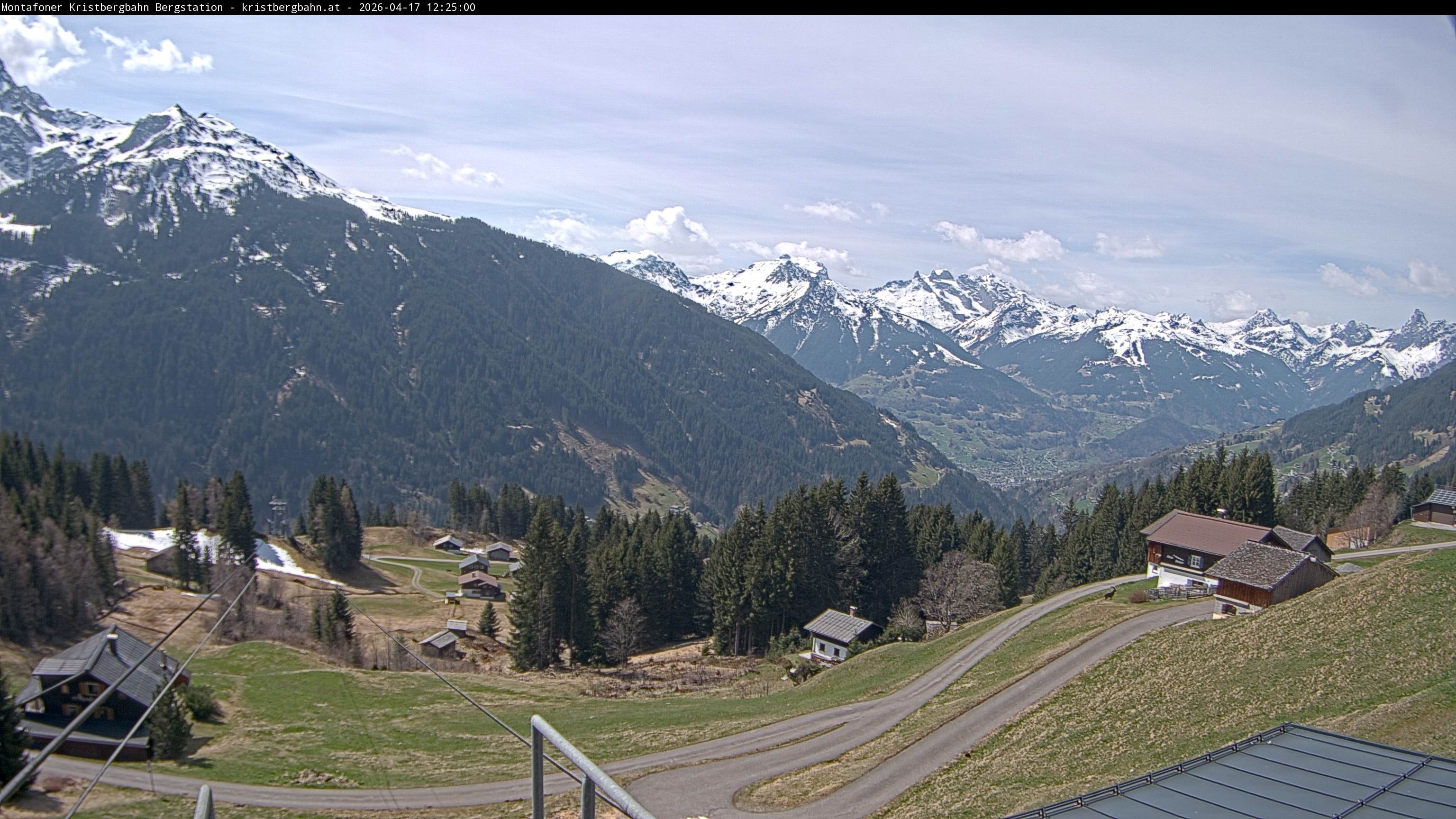 Archiv Foto Webcam Bergstation Montafoner Kristbergbahn, Vorarlberg