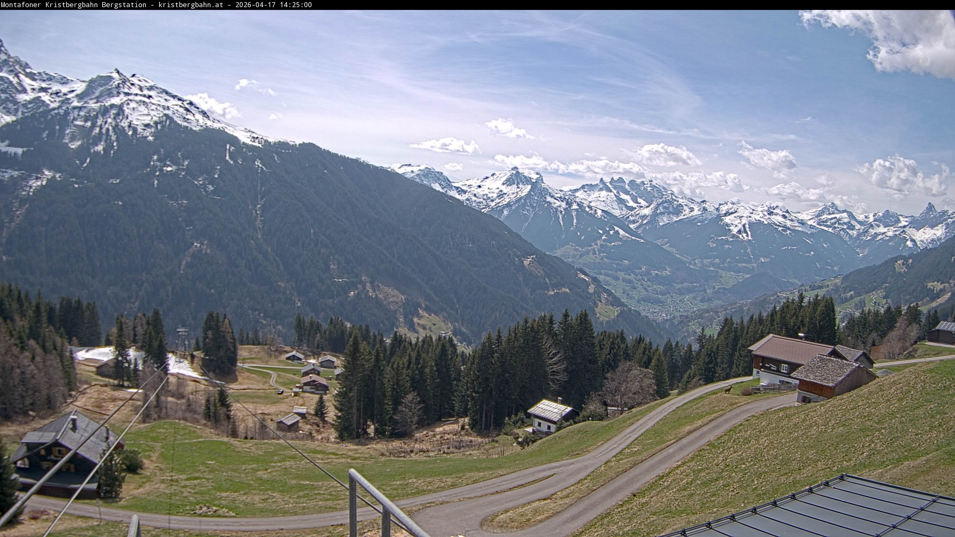 Archiv Foto Webcam Bergstation Montafoner Kristbergbahn, Vorarlberg