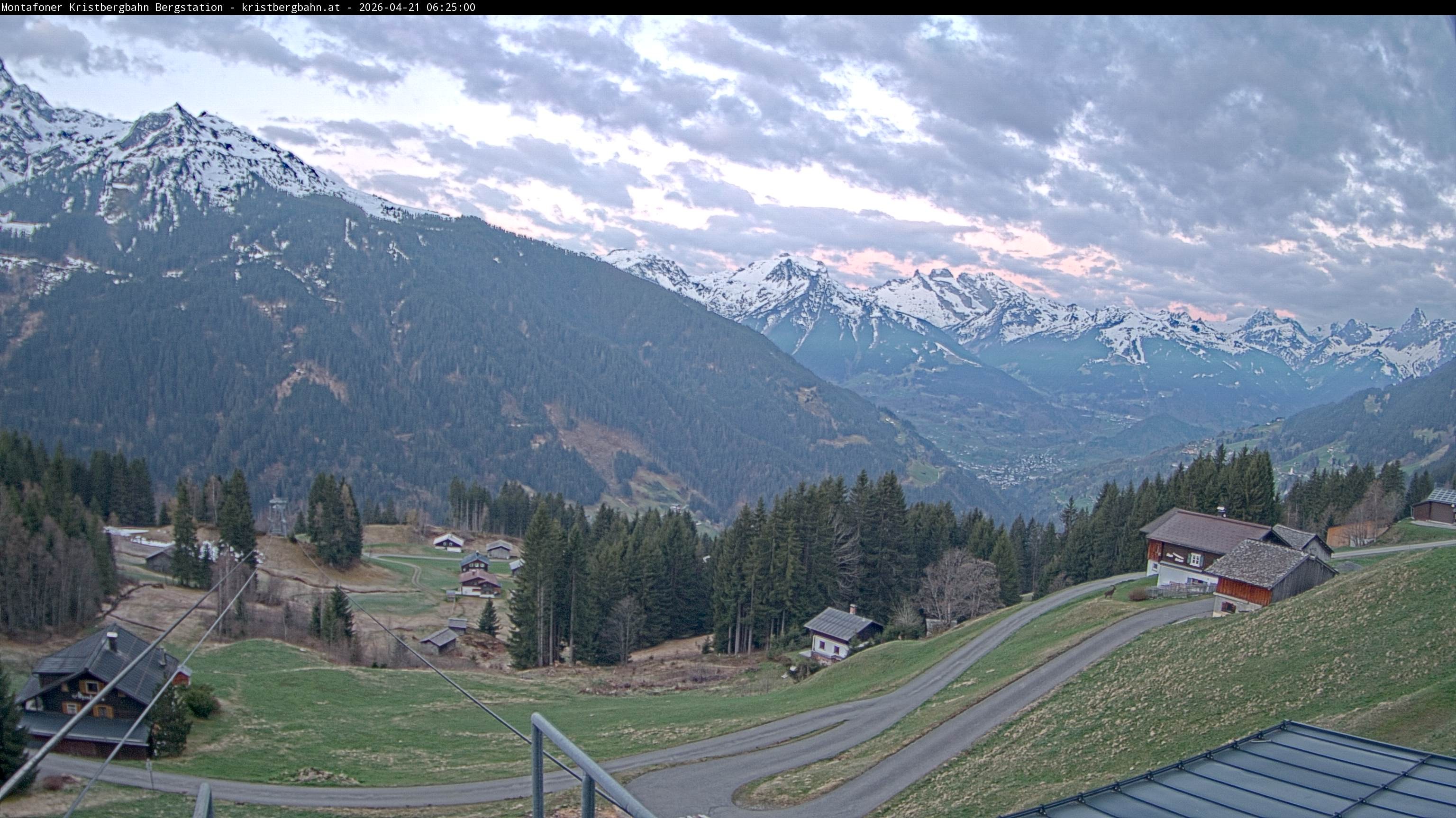 Archiv Foto Webcam Bergstation Montafoner Kristbergbahn, Vorarlberg