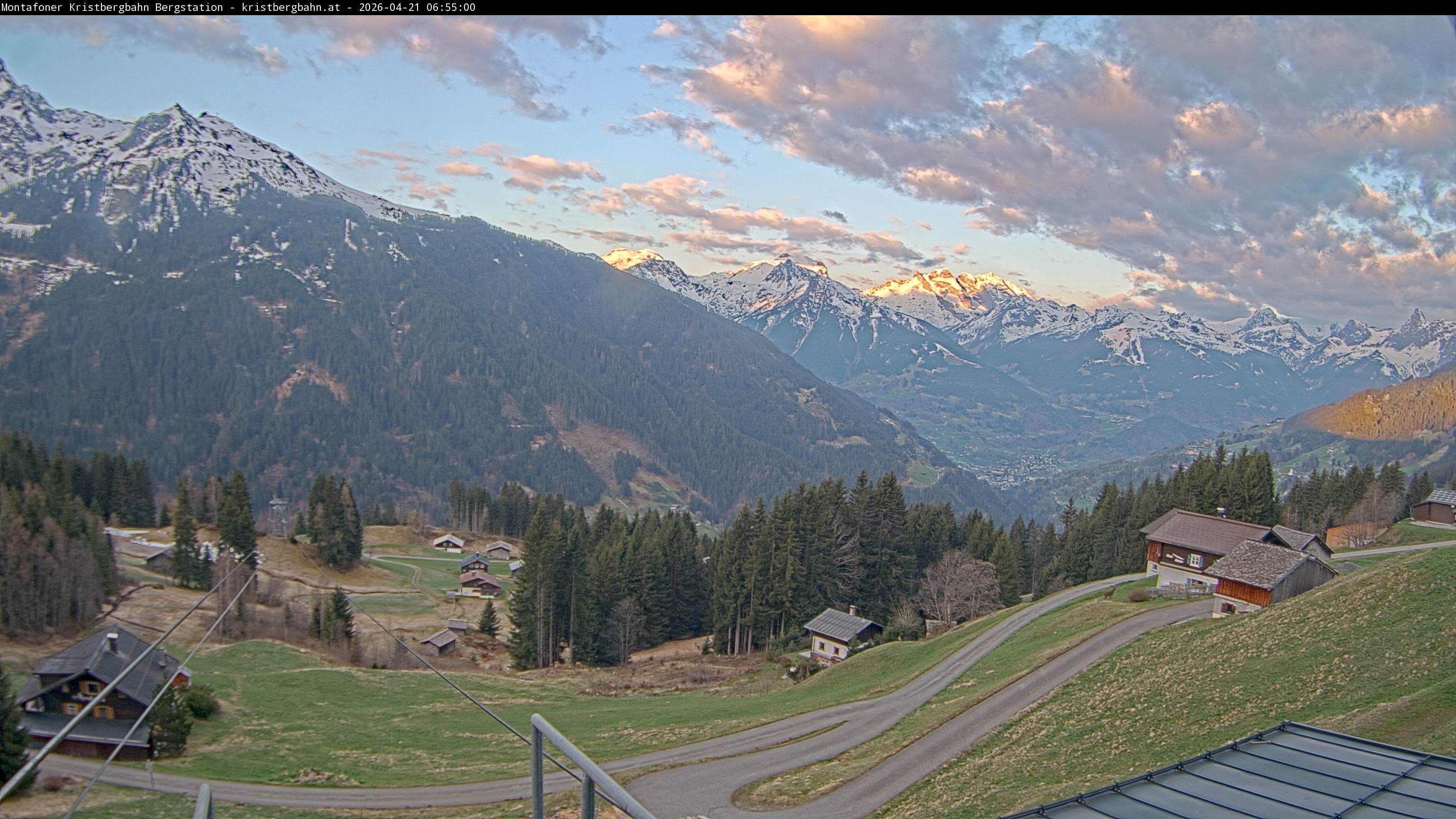 Archiv Foto Webcam Bergstation Montafoner Kristbergbahn, Vorarlberg