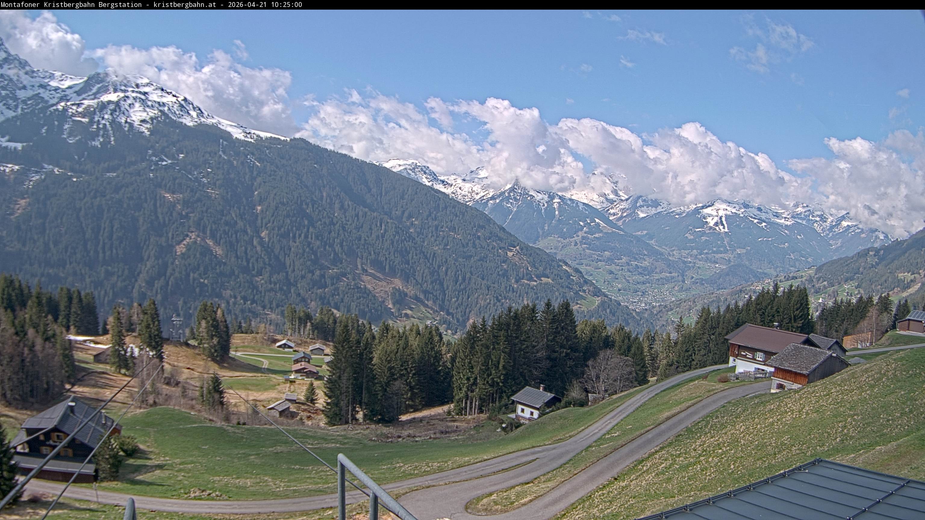 Archiv Foto Webcam Bergstation Montafoner Kristbergbahn, Vorarlberg