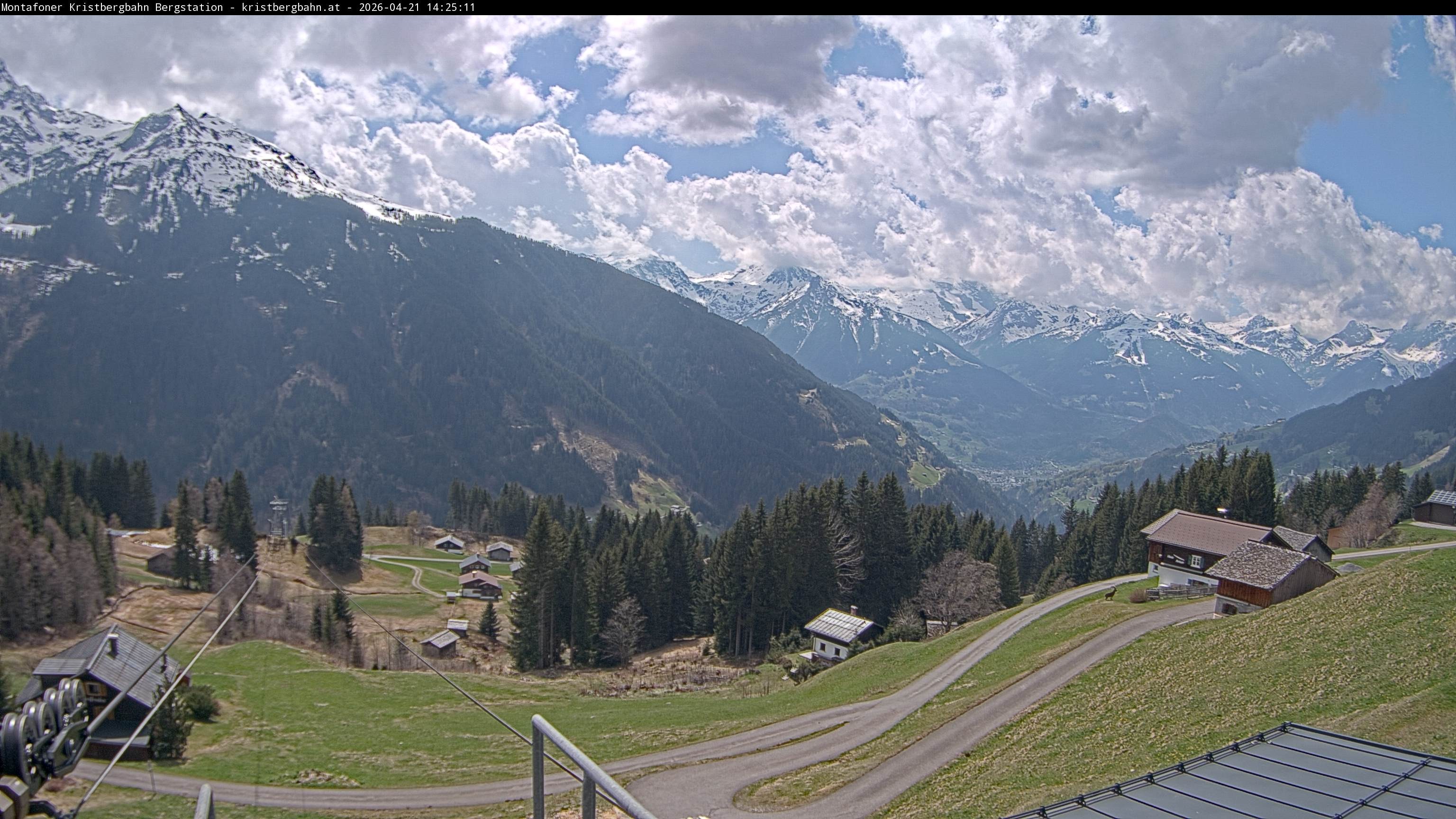 Archiv Foto Webcam Bergstation Montafoner Kristbergbahn, Vorarlberg