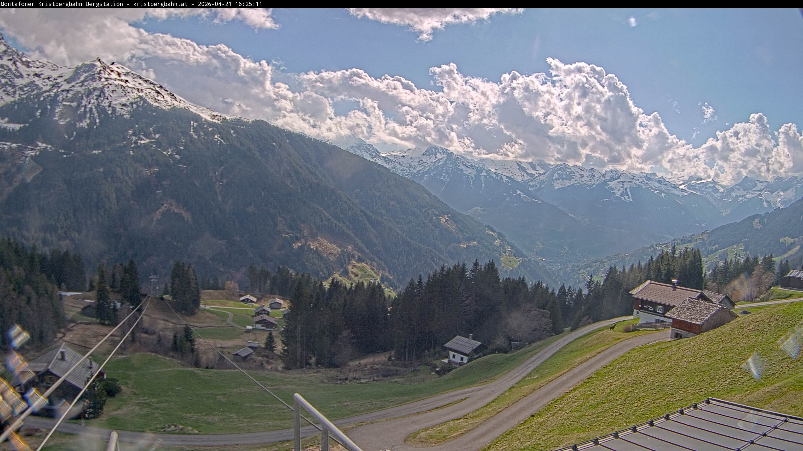 Archiv Foto Webcam Bergstation Montafoner Kristbergbahn, Vorarlberg