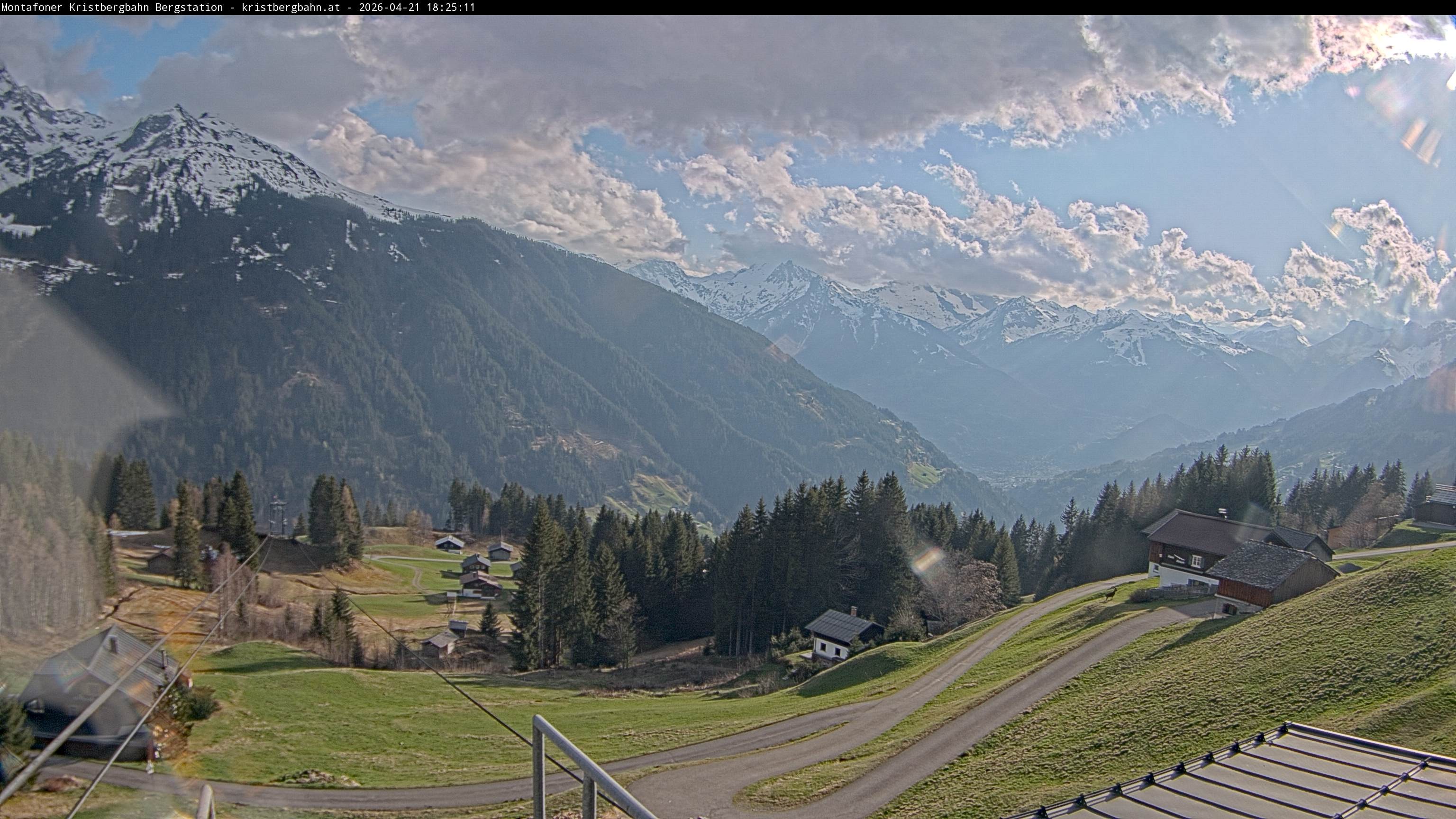 Archiv Foto Webcam Bergstation Montafoner Kristbergbahn, Vorarlberg