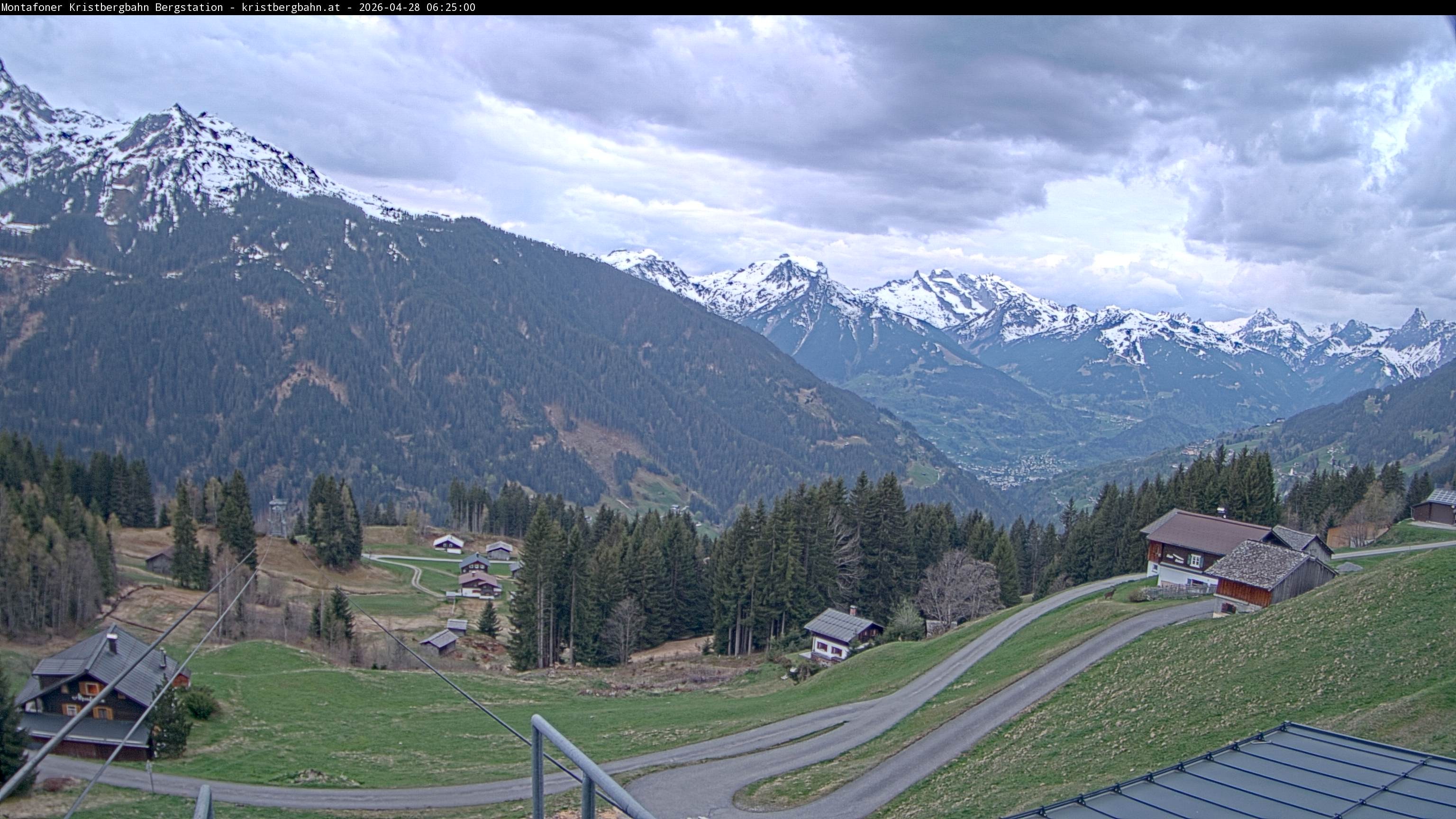 Archiv Foto Webcam Bergstation Montafoner Kristbergbahn, Vorarlberg