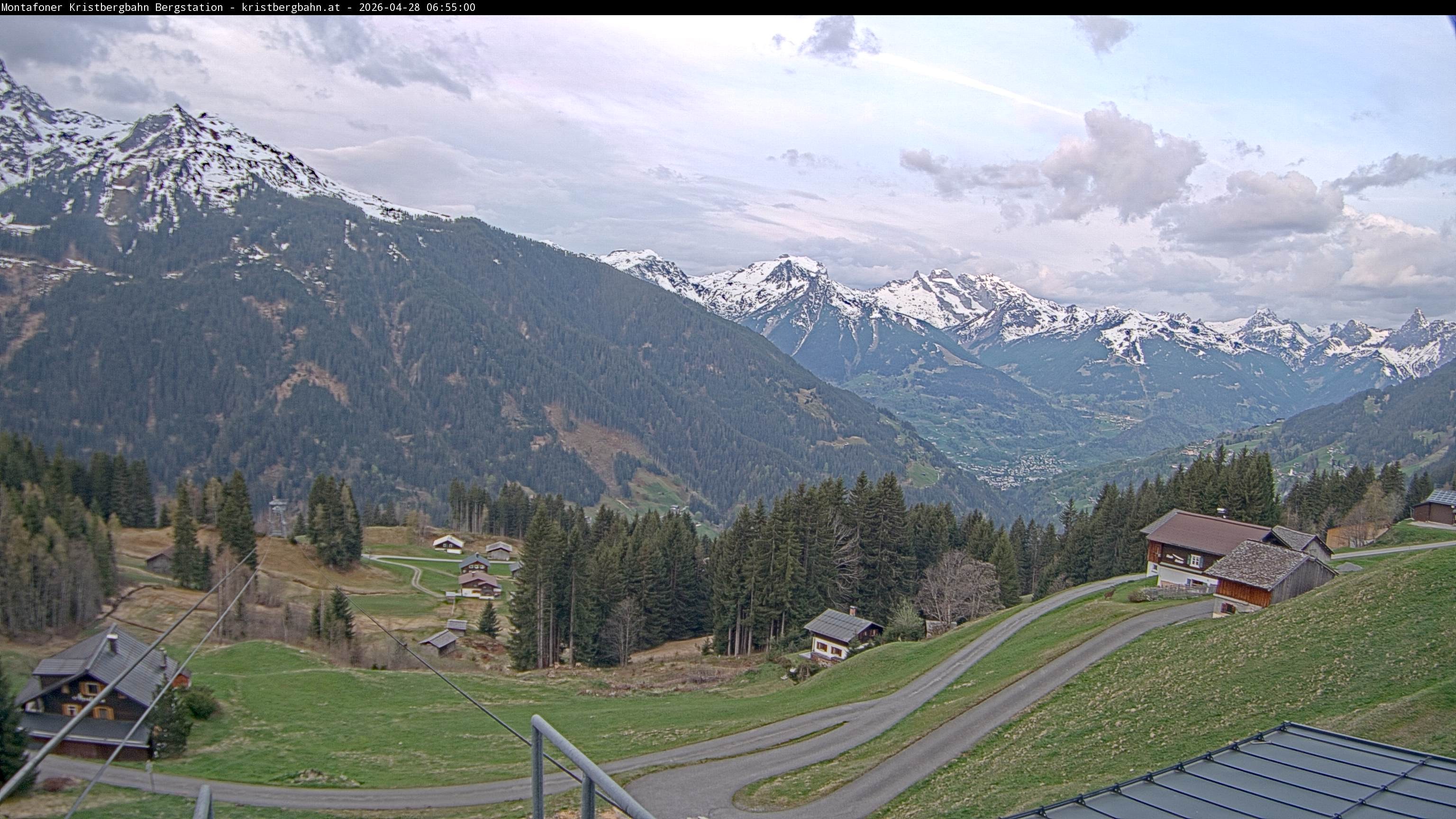 Archiv Foto Webcam Bergstation Montafoner Kristbergbahn, Vorarlberg