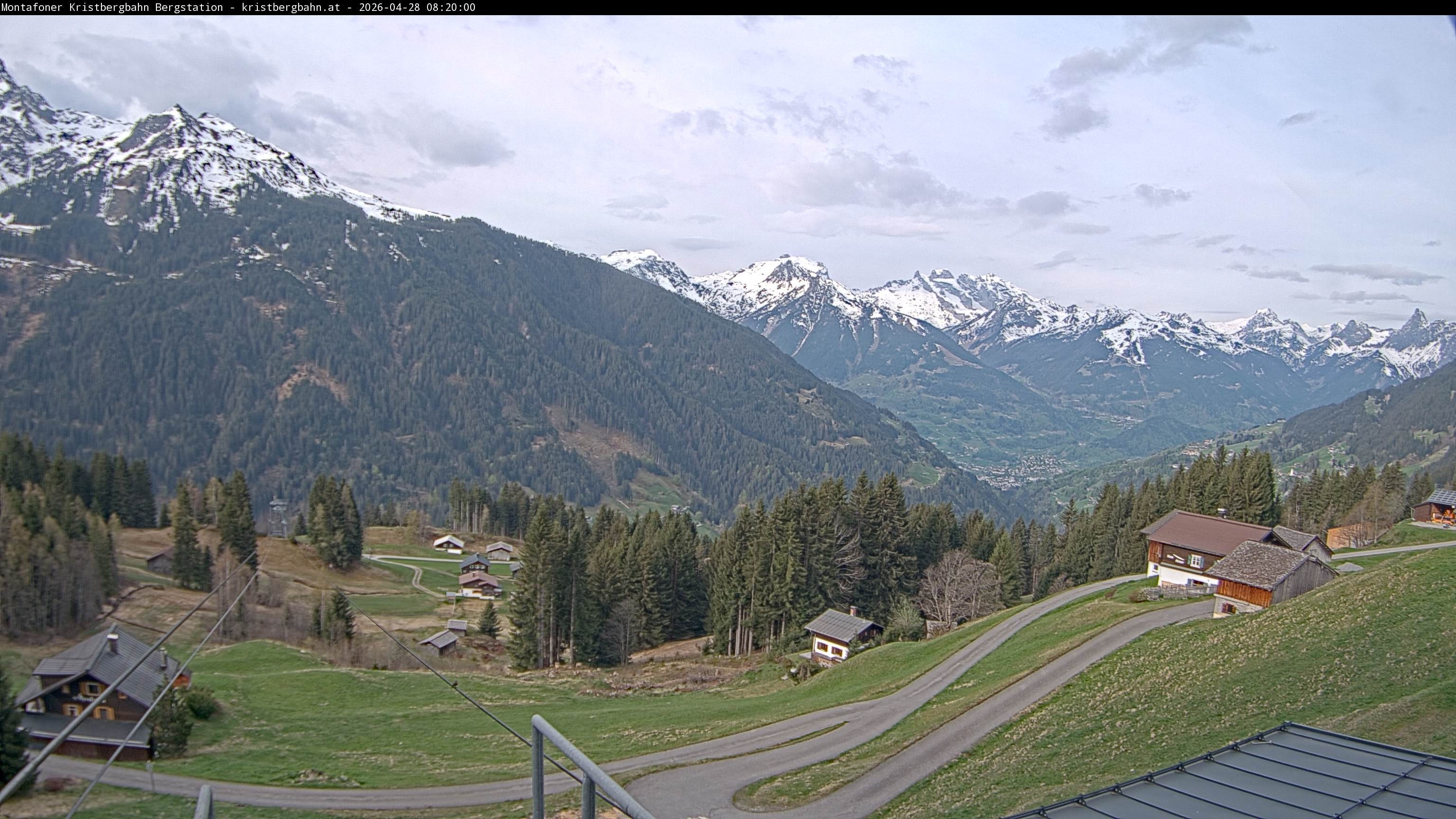 Archiv Foto Webcam Bergstation Montafoner Kristbergbahn, Vorarlberg