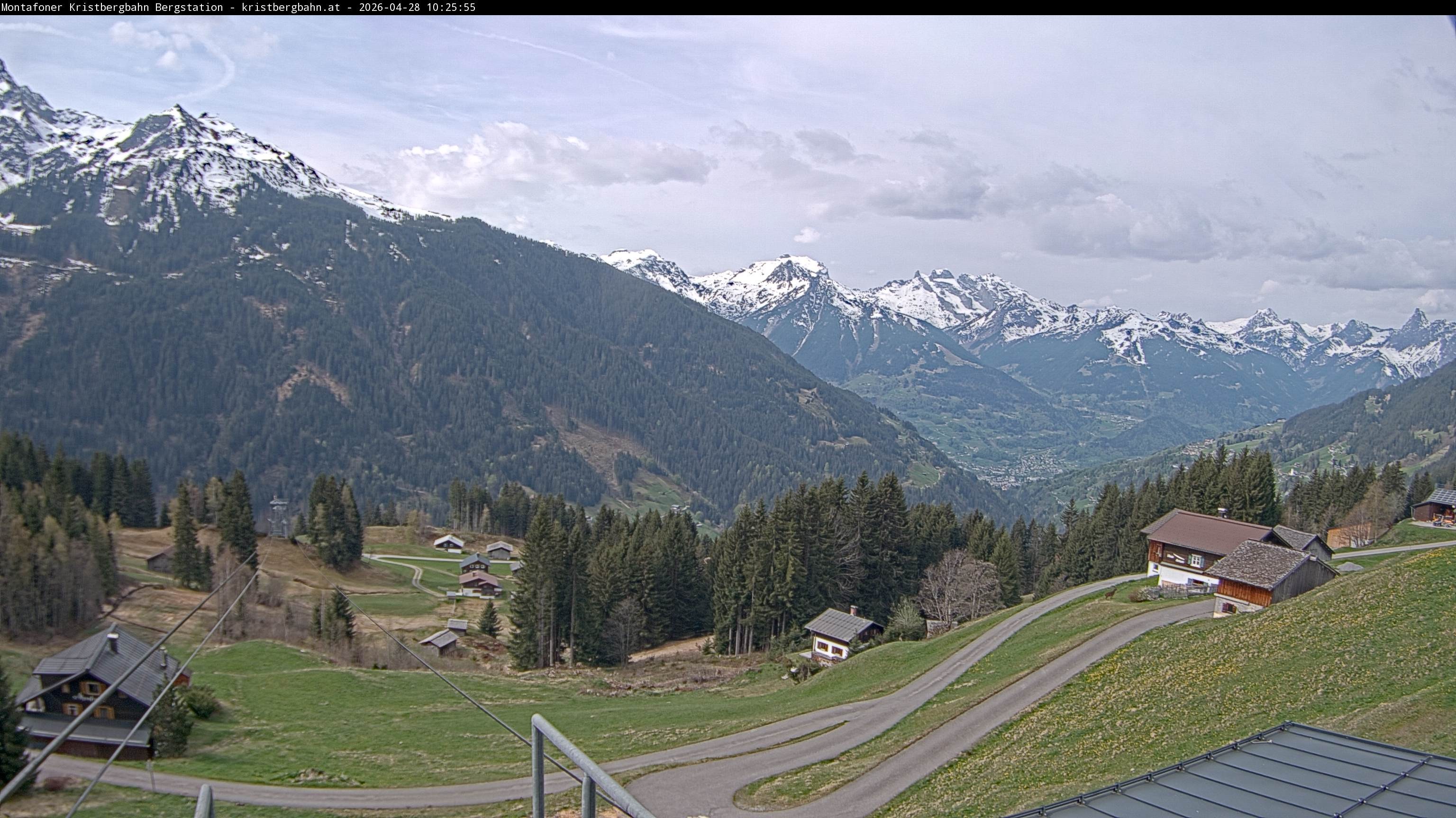 Archiv Foto Webcam Bergstation Montafoner Kristbergbahn, Vorarlberg