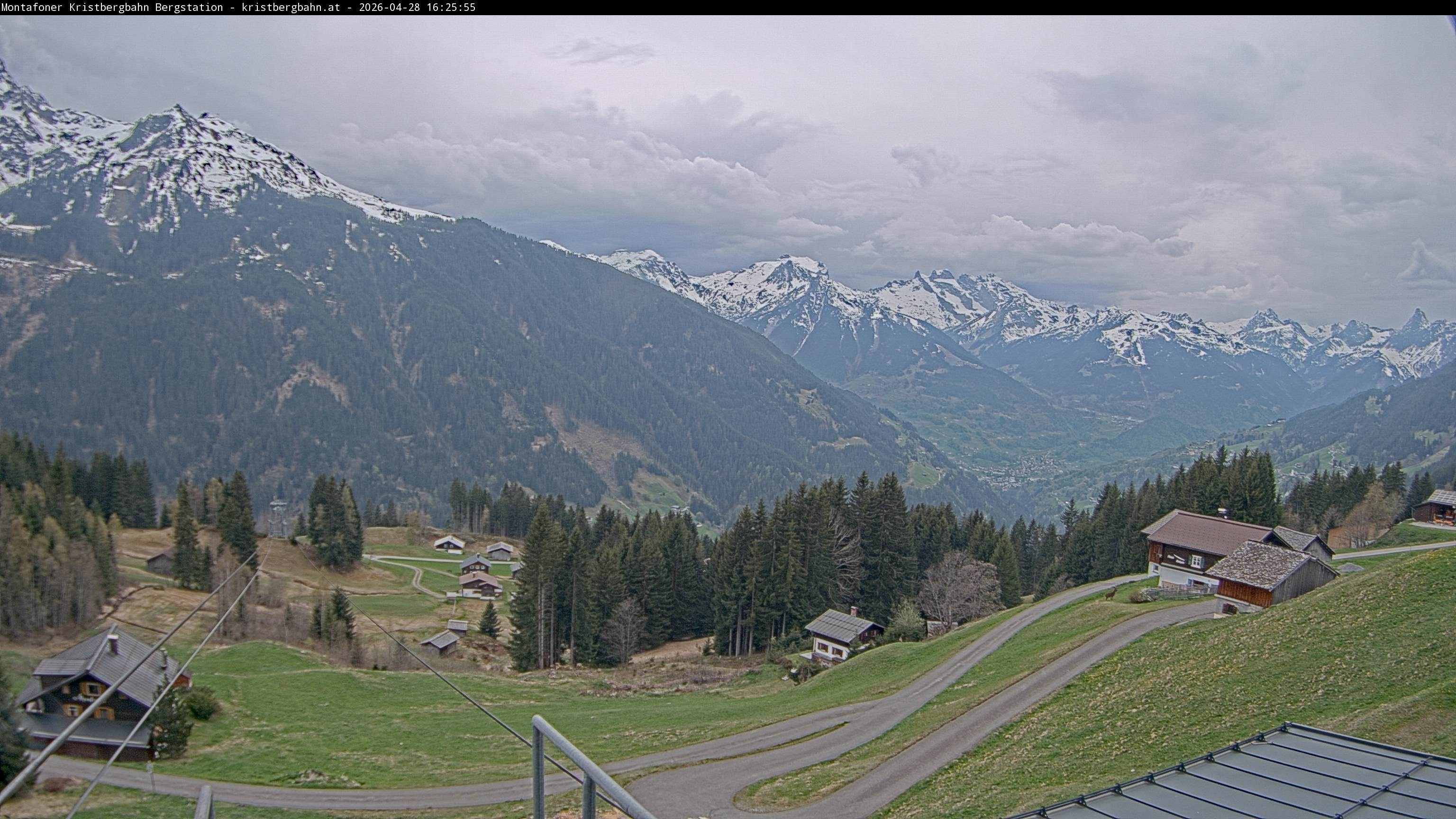 Archiv Foto Webcam Bergstation Montafoner Kristbergbahn, Vorarlberg