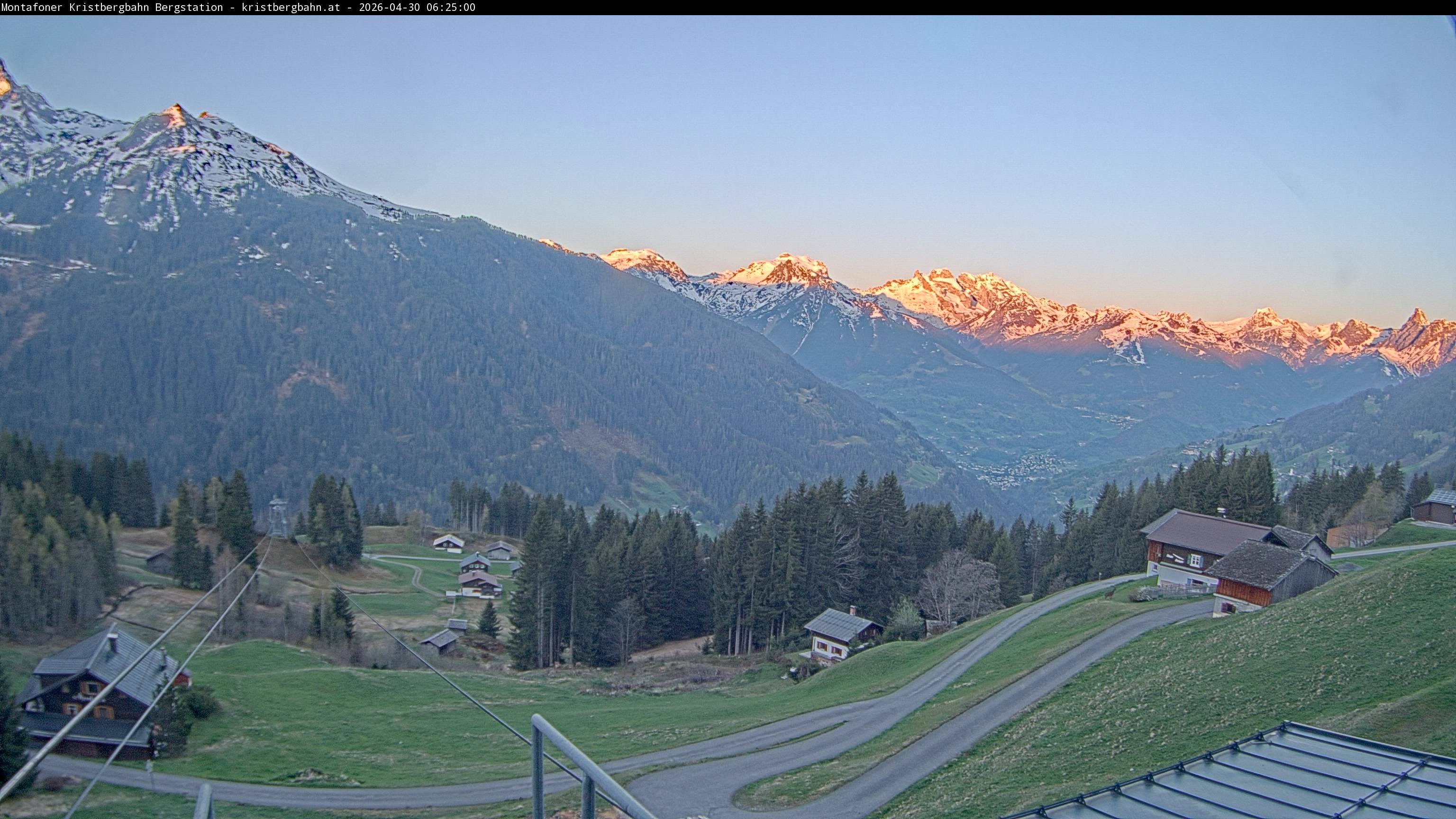 Archiv Foto Webcam Bergstation Montafoner Kristbergbahn, Vorarlberg