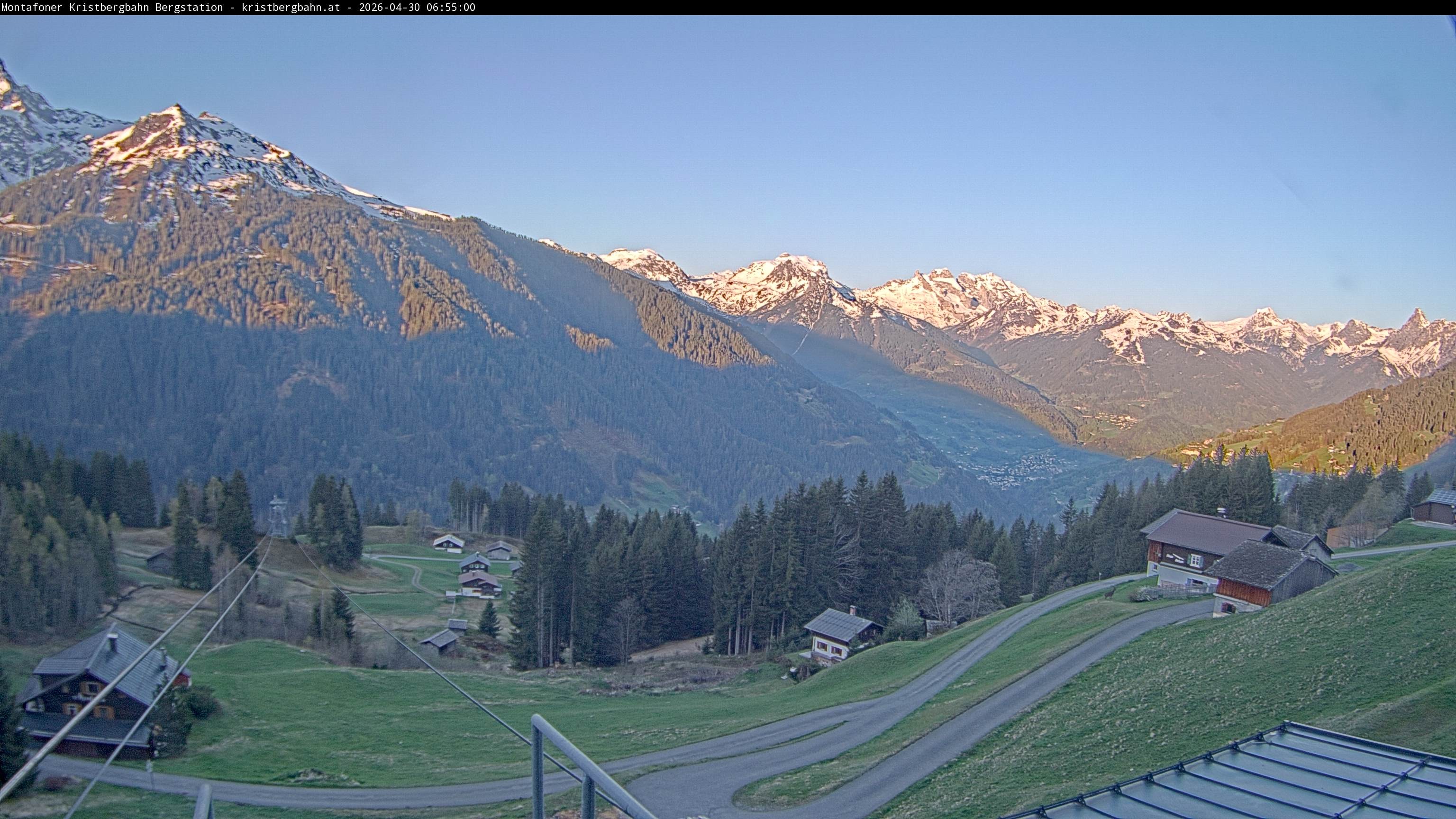 Archiv Foto Webcam Bergstation Montafoner Kristbergbahn, Vorarlberg