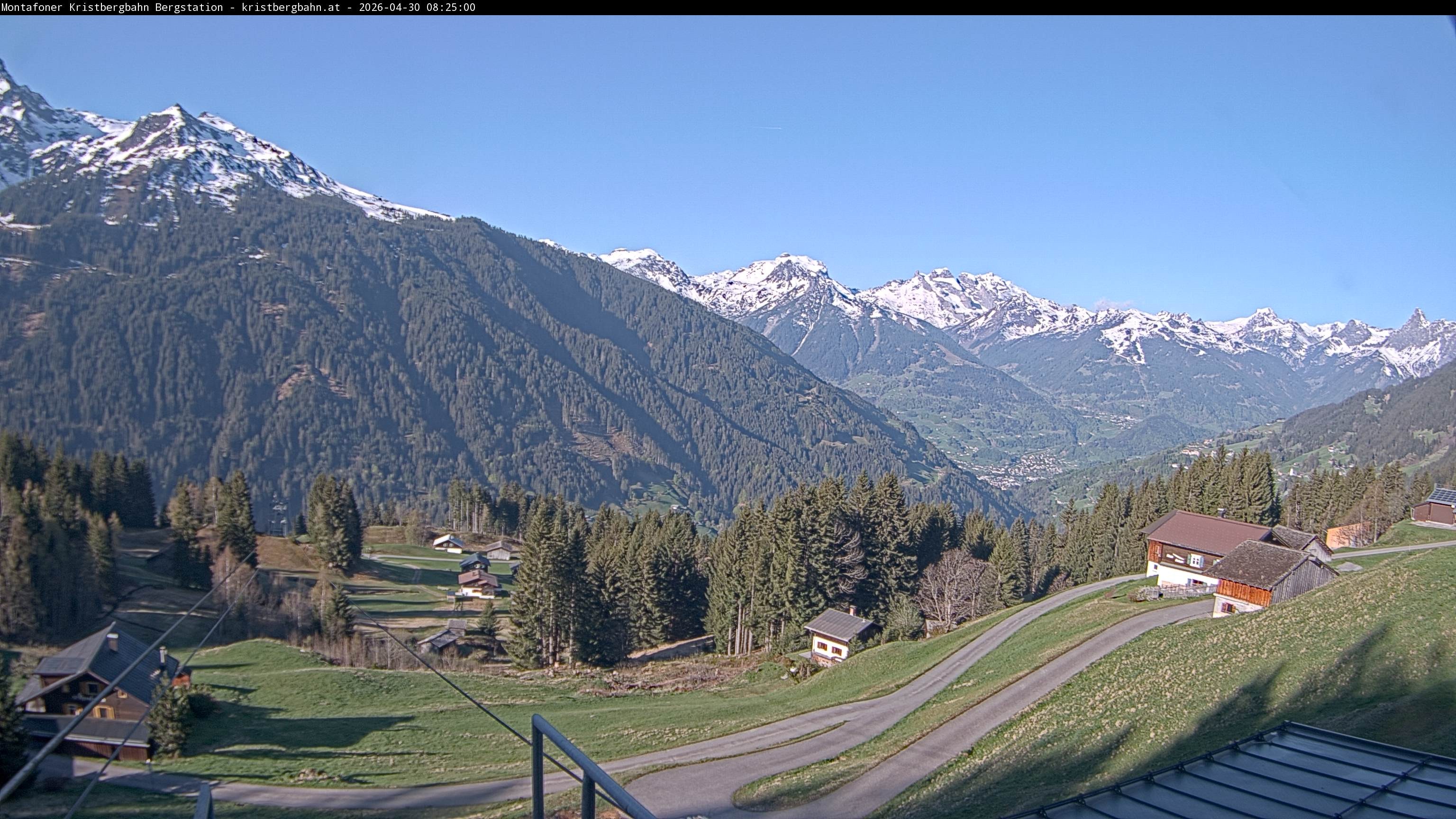 Archiv Foto Webcam Bergstation Montafoner Kristbergbahn, Vorarlberg