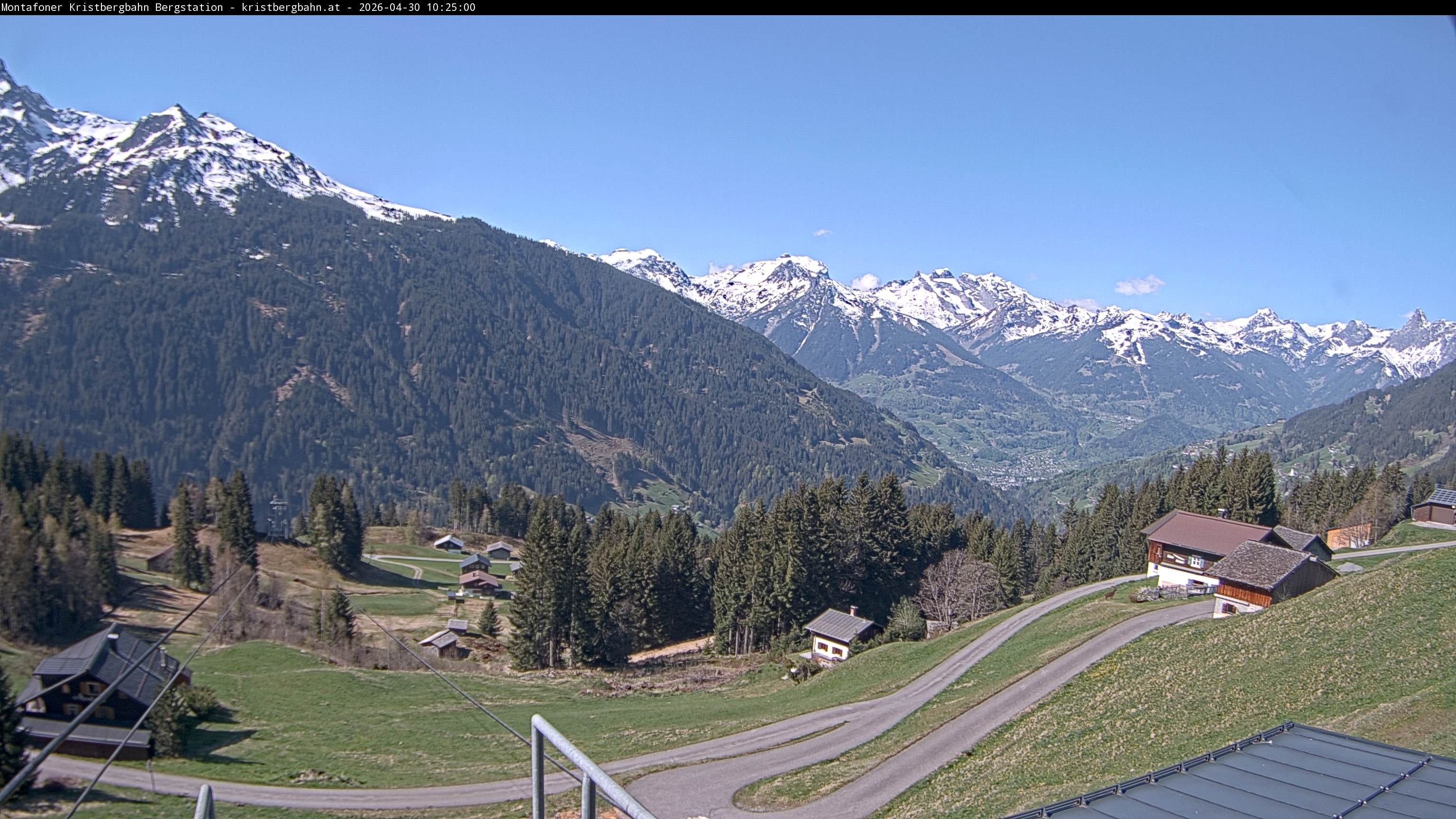 Archiv Foto Webcam Bergstation Montafoner Kristbergbahn, Vorarlberg