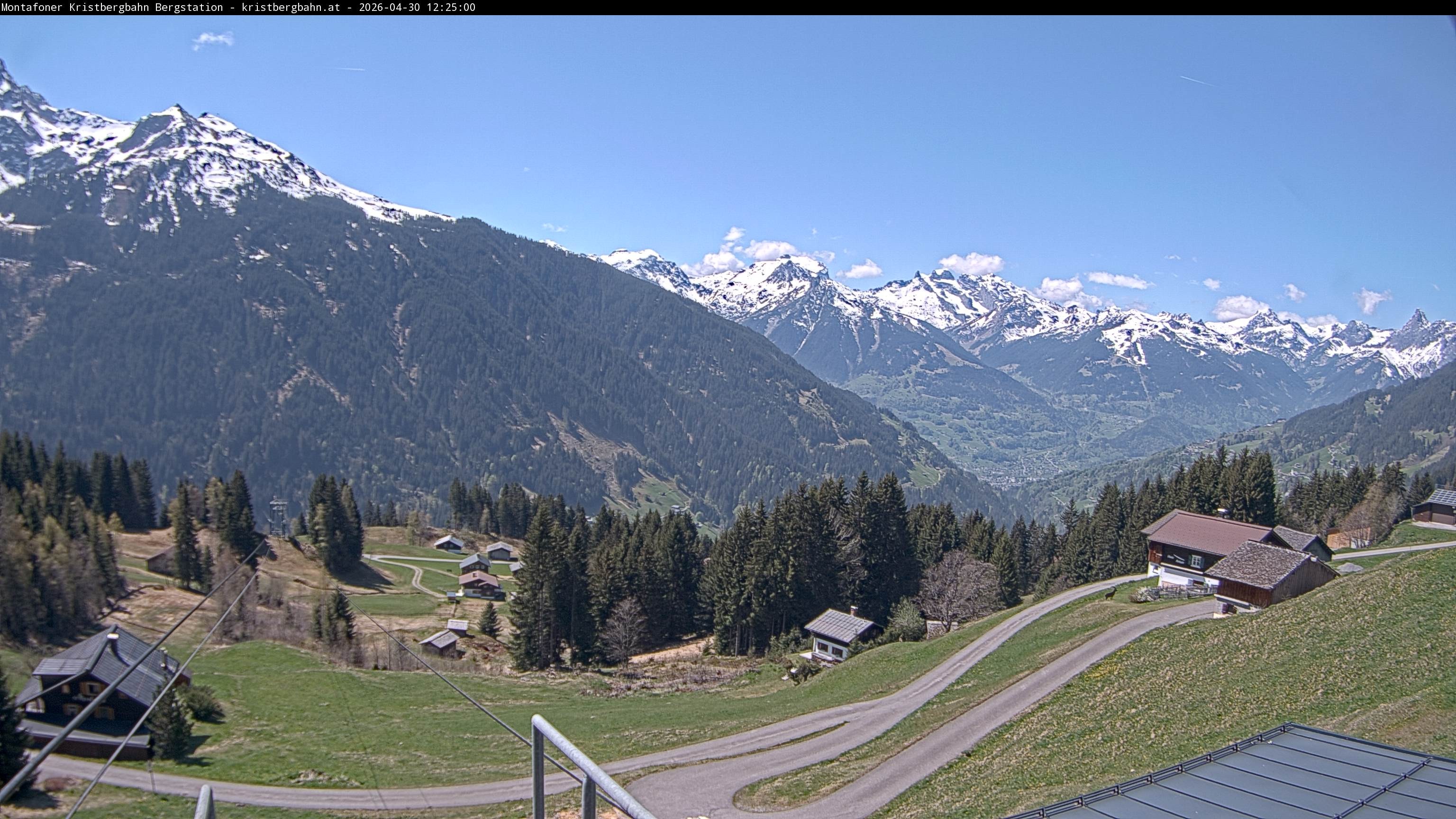 Archiv Foto Webcam Bergstation Montafoner Kristbergbahn, Vorarlberg