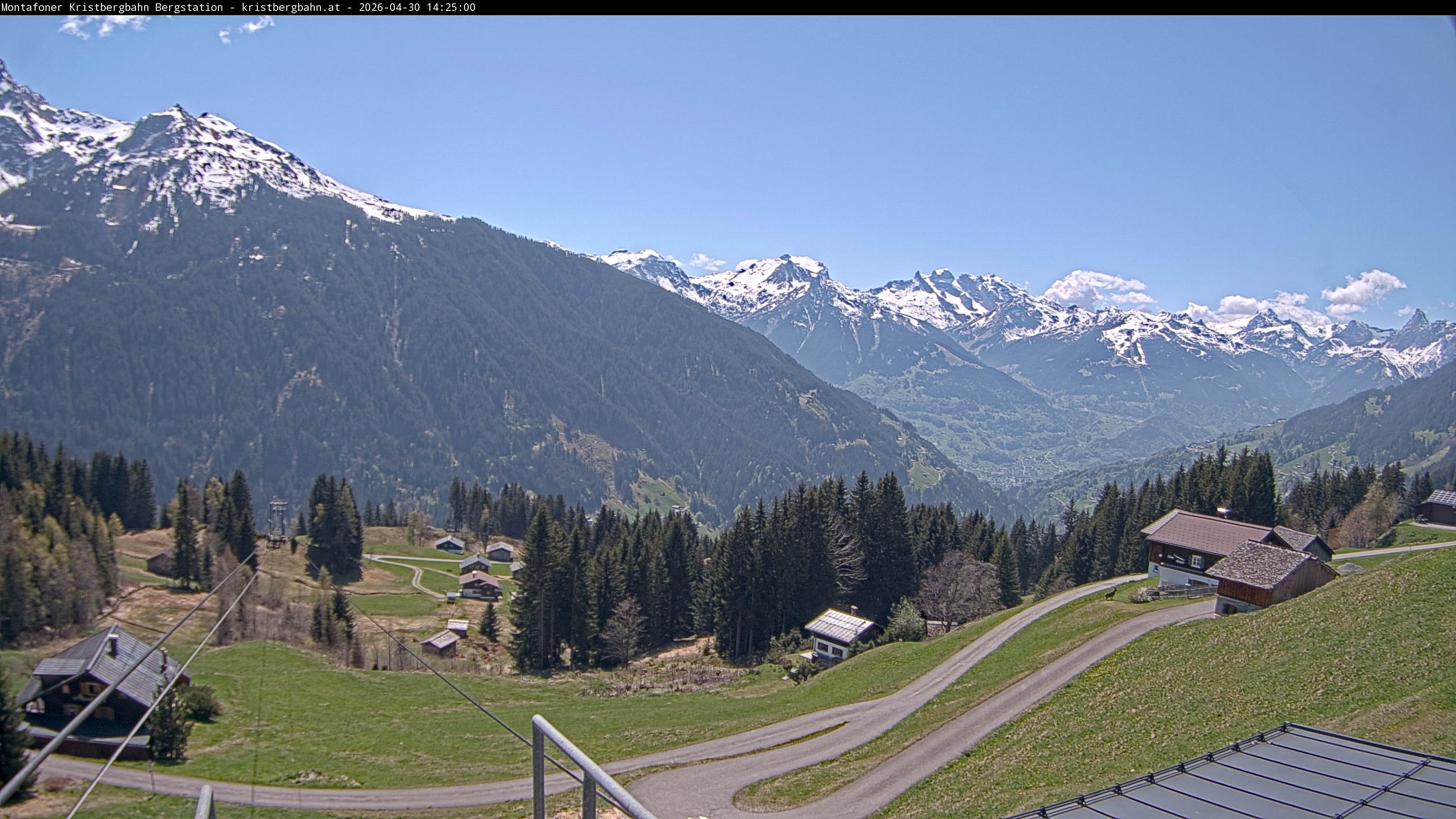 Archiv Foto Webcam Bergstation Montafoner Kristbergbahn, Vorarlberg