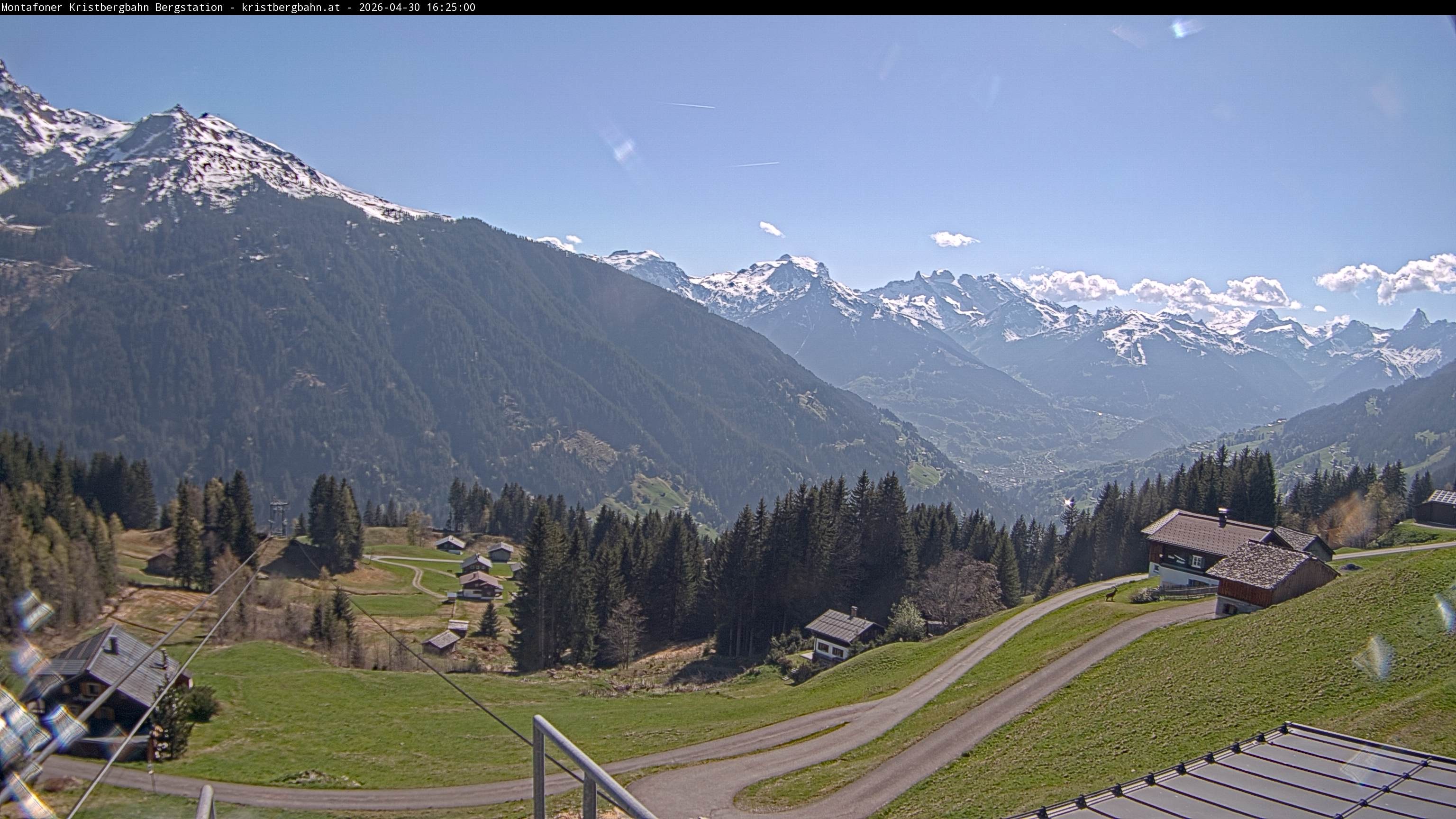 Archiv Foto Webcam Bergstation Montafoner Kristbergbahn, Vorarlberg