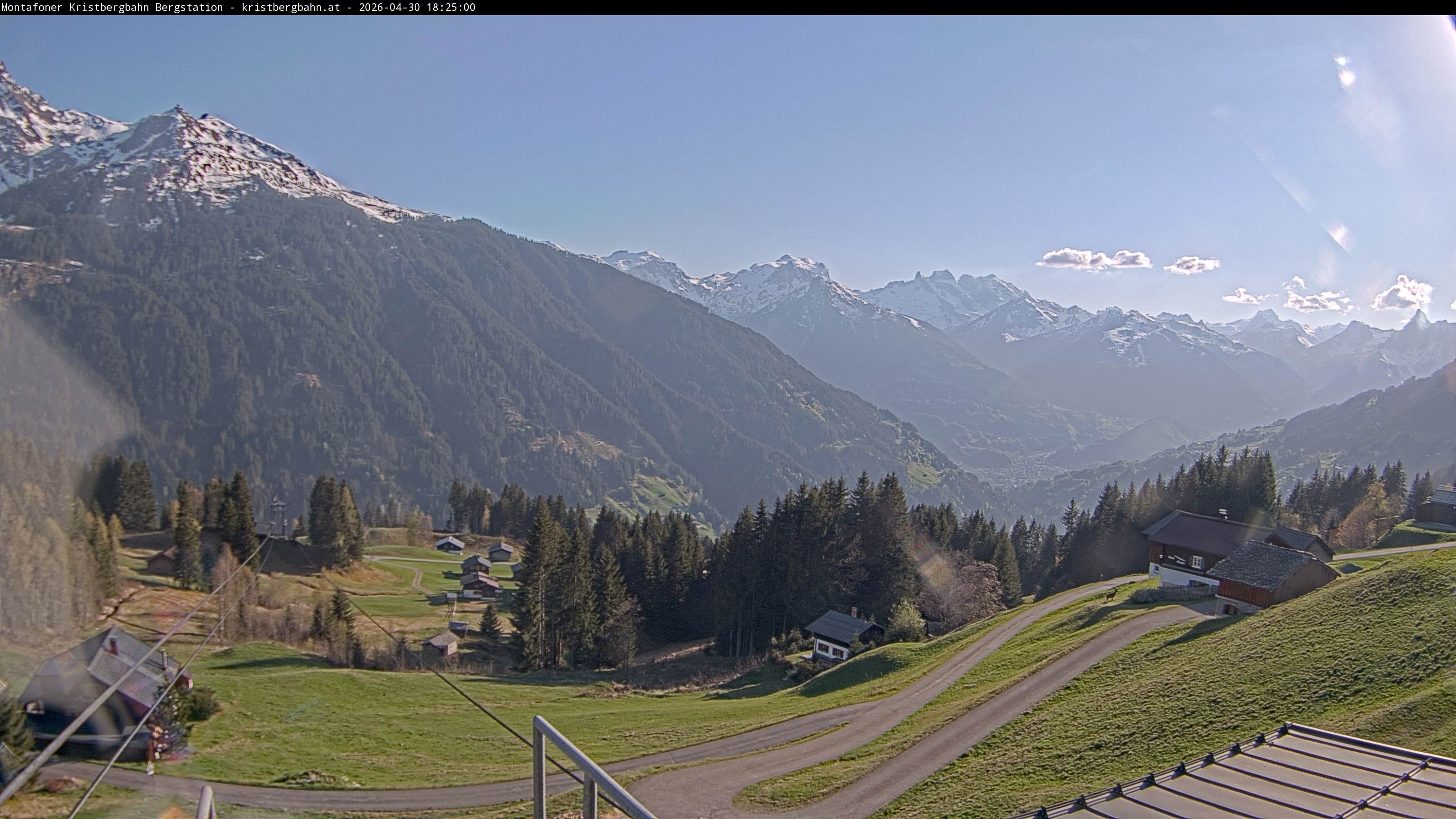 Archiv Foto Webcam Bergstation Montafoner Kristbergbahn, Vorarlberg