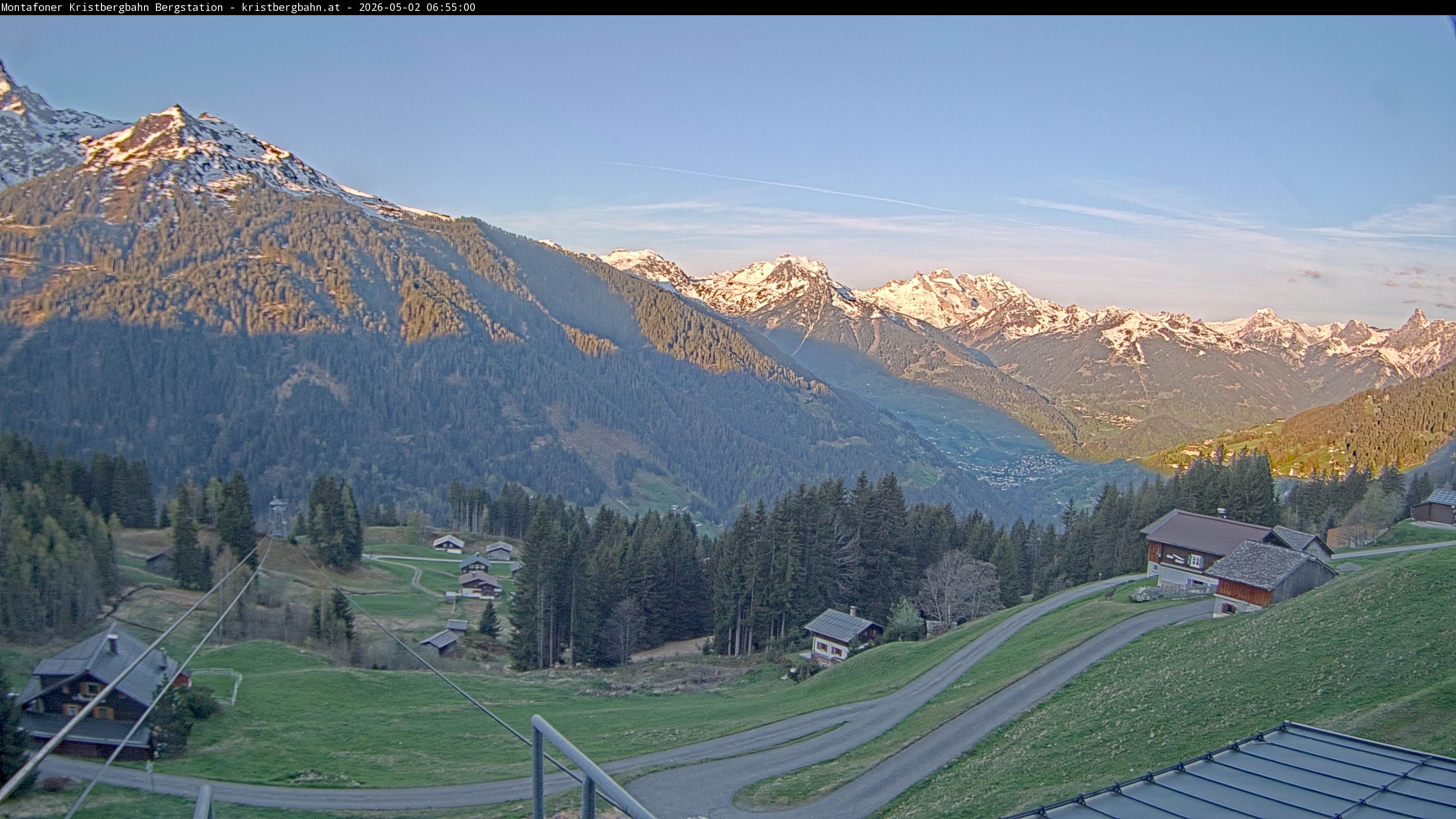 Archiv Foto Webcam Bergstation Montafoner Kristbergbahn, Vorarlberg