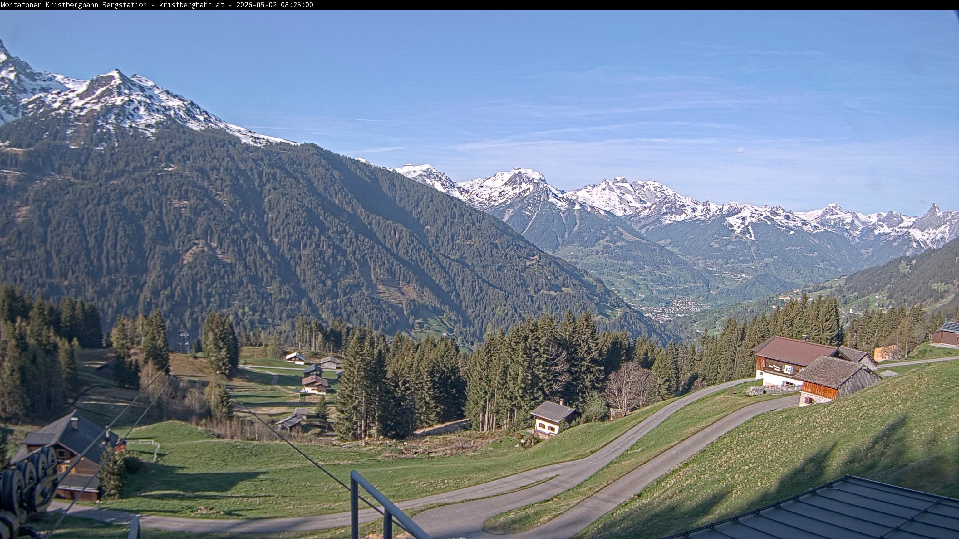 Archiv Foto Webcam Bergstation Montafoner Kristbergbahn, Vorarlberg