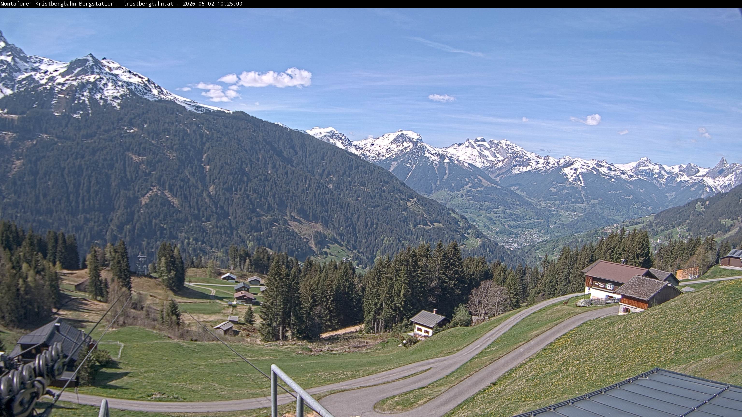 Archiv Foto Webcam Bergstation Montafoner Kristbergbahn, Vorarlberg