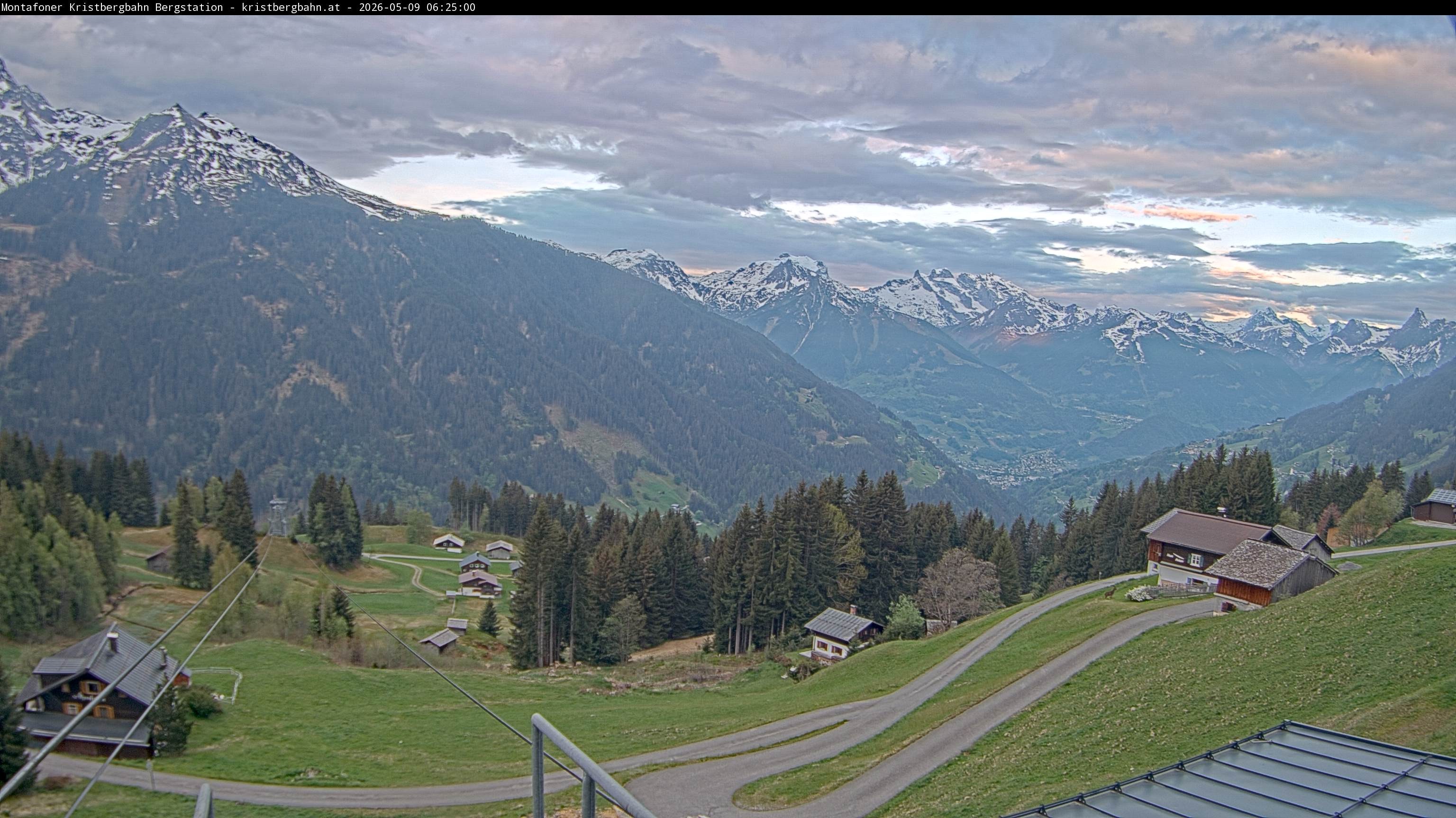Archiv Foto Webcam Bergstation Montafoner Kristbergbahn, Vorarlberg
