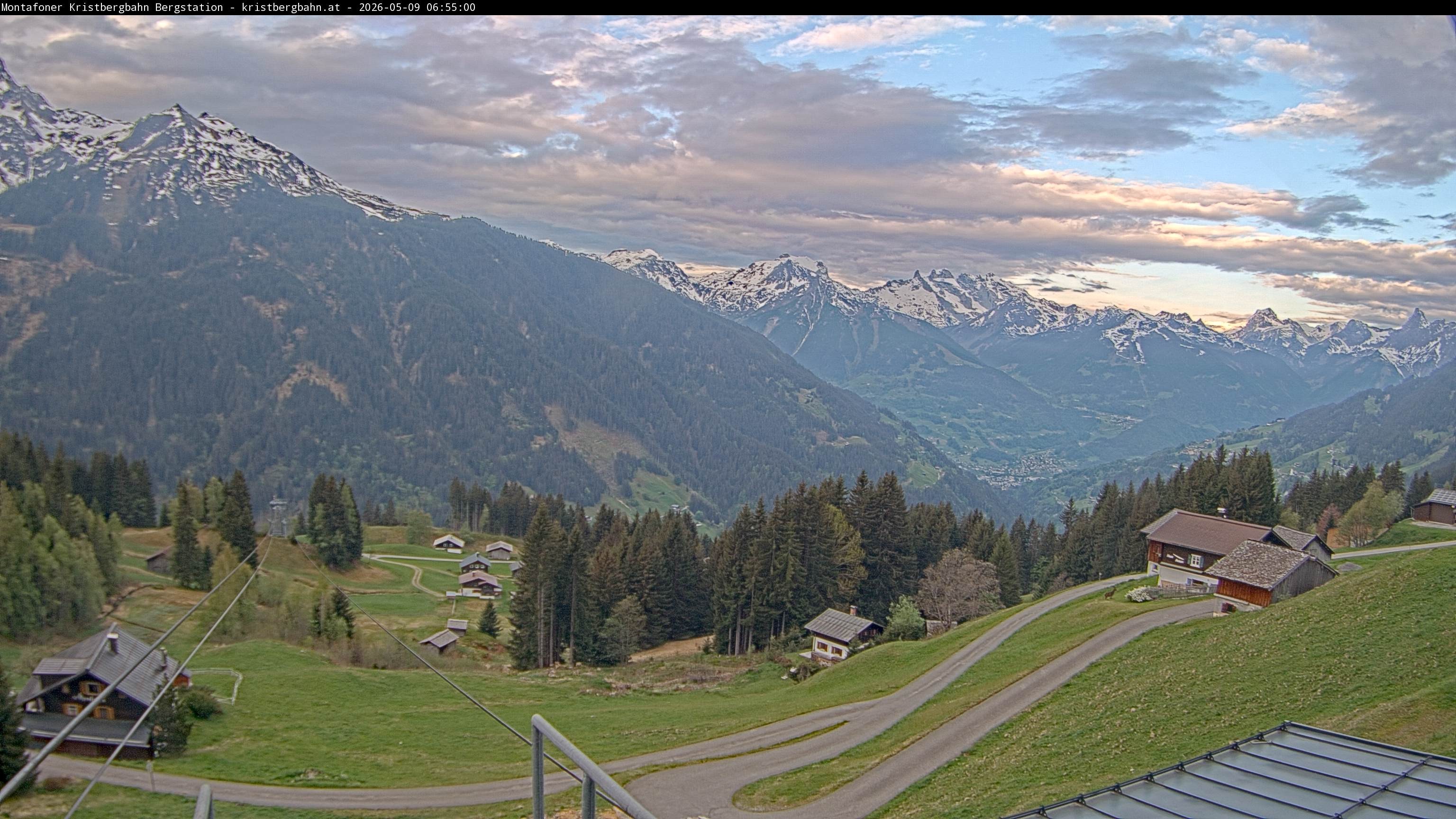 Archiv Foto Webcam Bergstation Montafoner Kristbergbahn, Vorarlberg