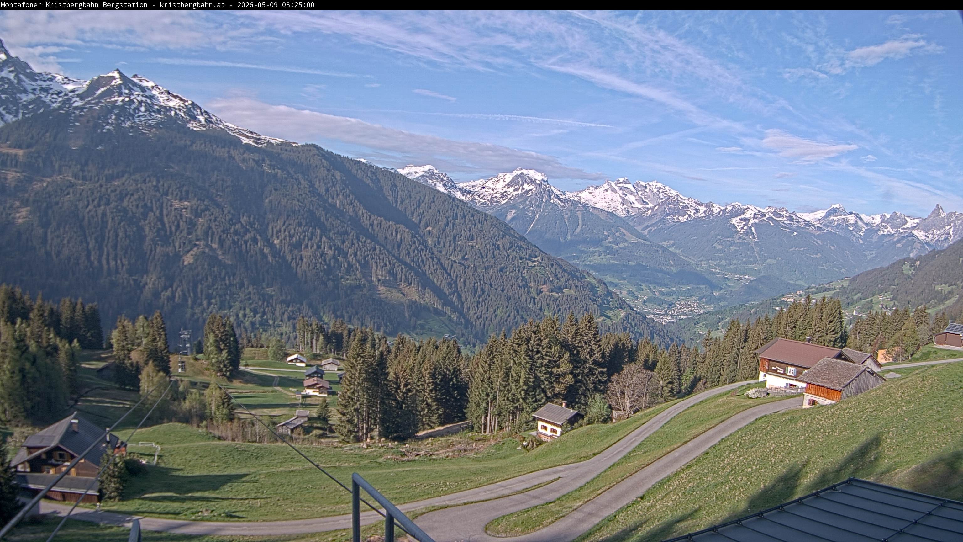 Archiv Foto Webcam Bergstation Montafoner Kristbergbahn, Vorarlberg