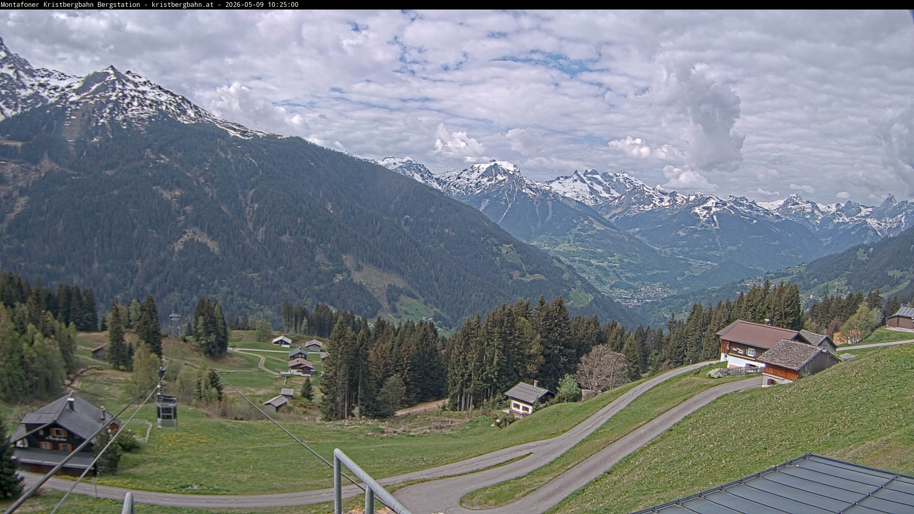 Archiv Foto Webcam Bergstation Montafoner Kristbergbahn, Vorarlberg