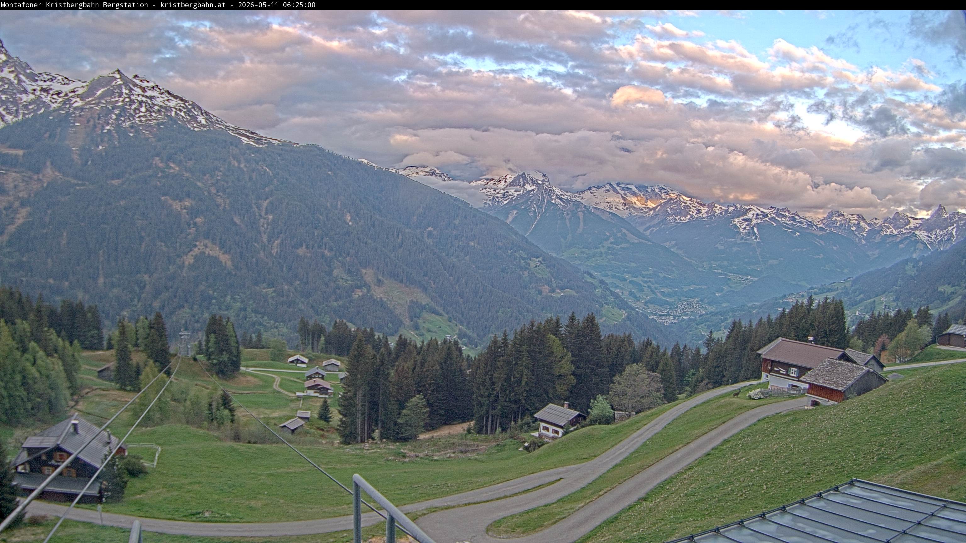 Archiv Foto Webcam Bergstation Montafoner Kristbergbahn, Vorarlberg