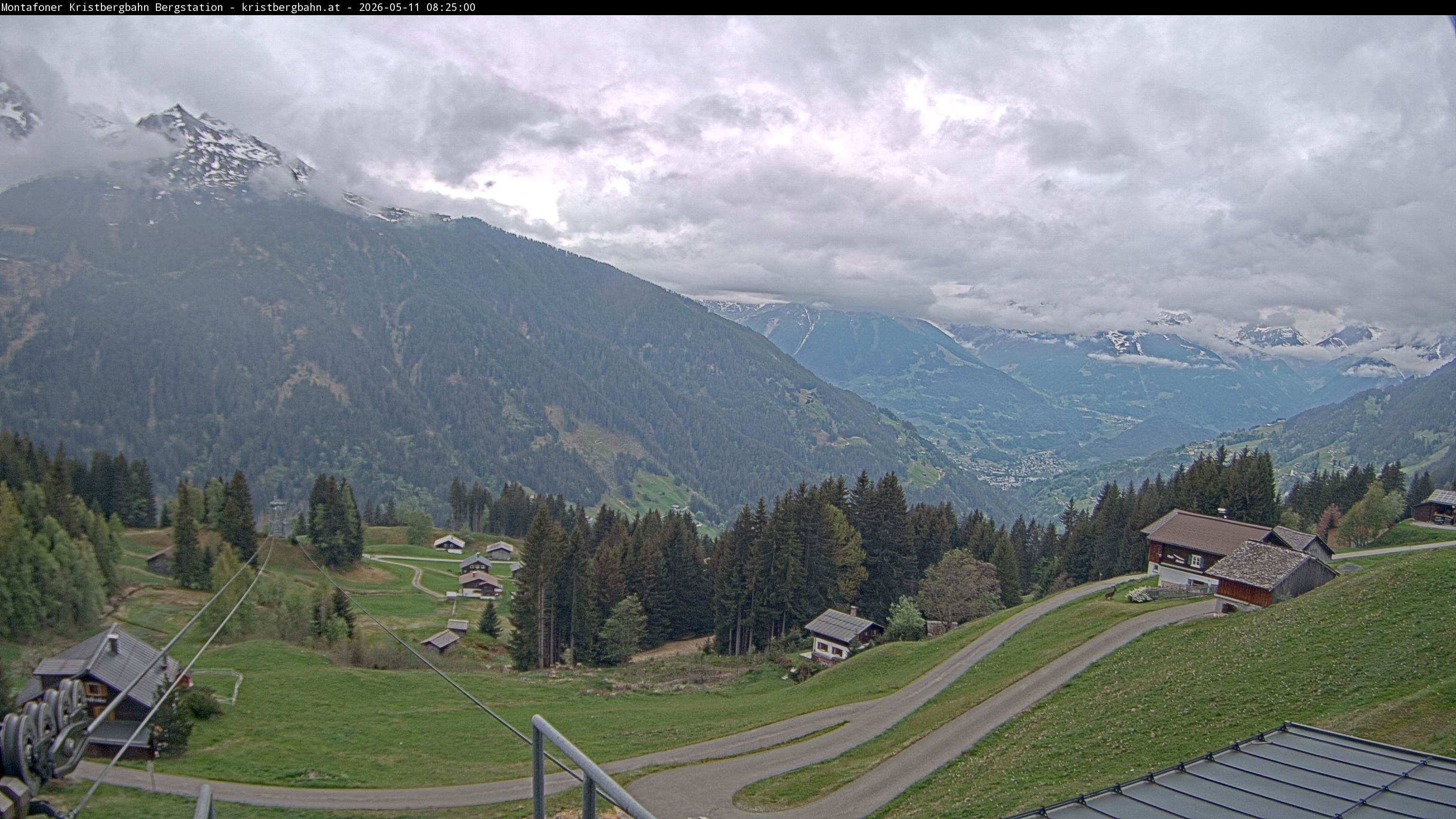 Archiv Foto Webcam Bergstation Montafoner Kristbergbahn, Vorarlberg