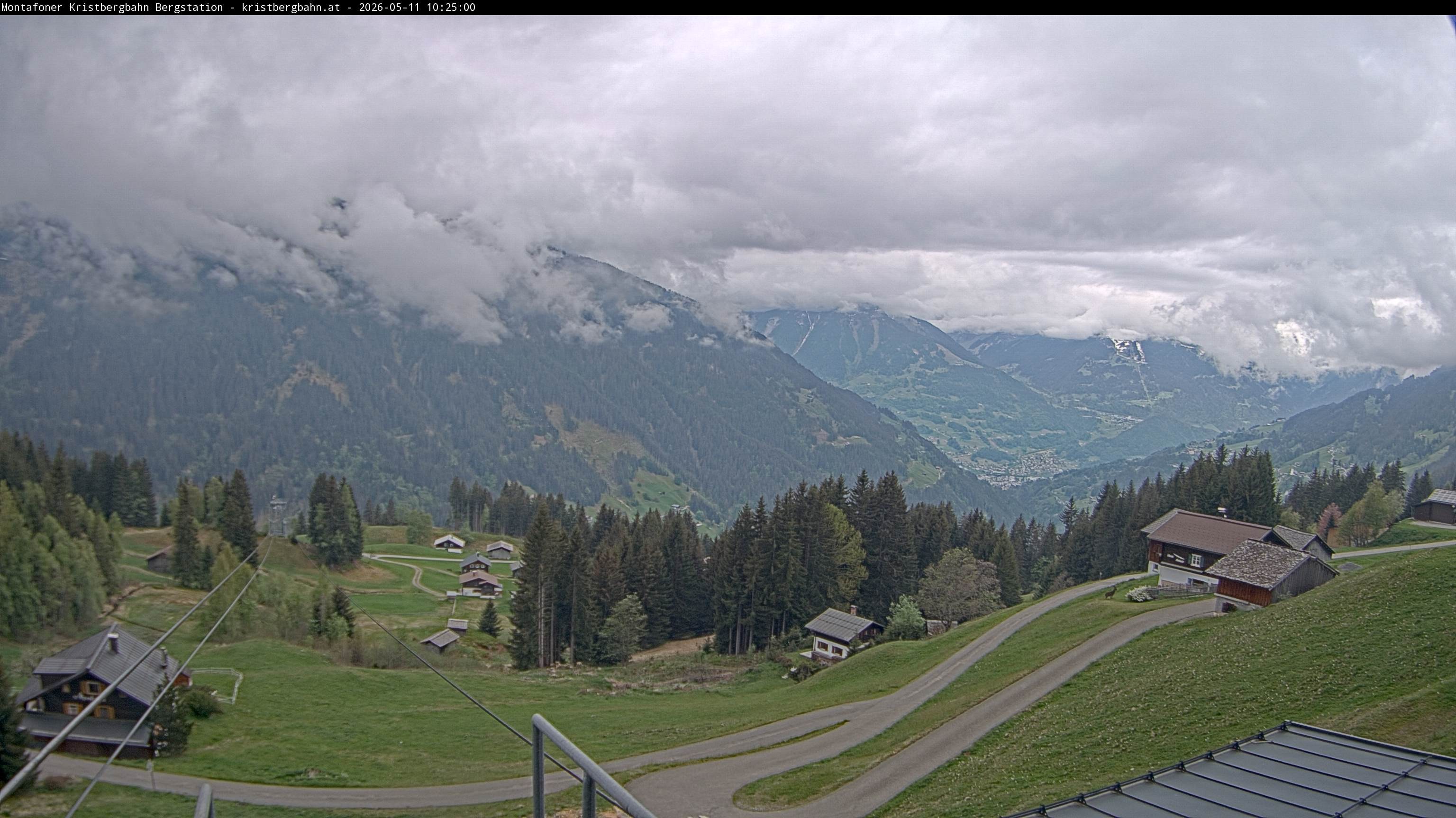 Archiv Foto Webcam Bergstation Montafoner Kristbergbahn, Vorarlberg