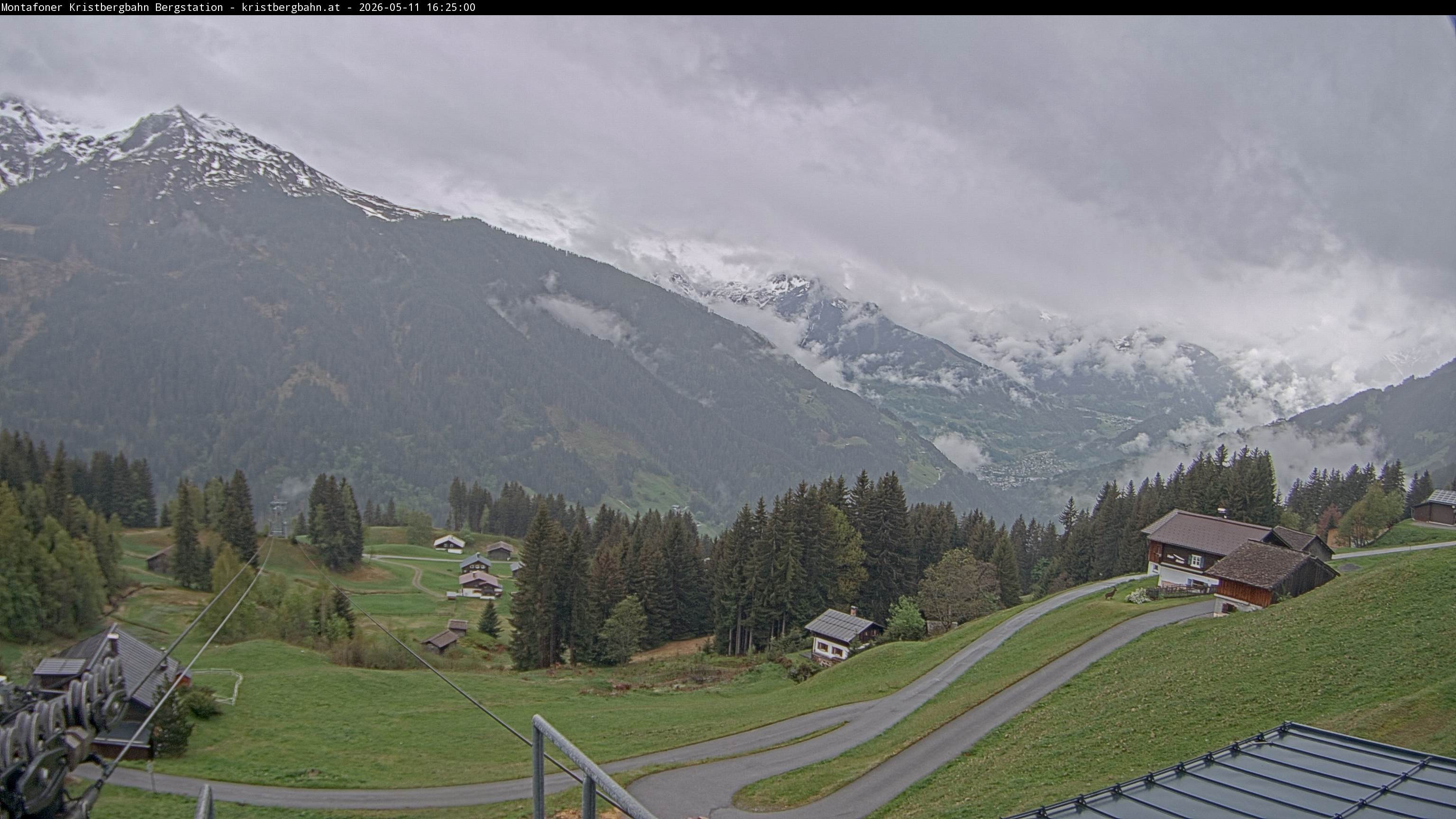 Archiv Foto Webcam Bergstation Montafoner Kristbergbahn, Vorarlberg
