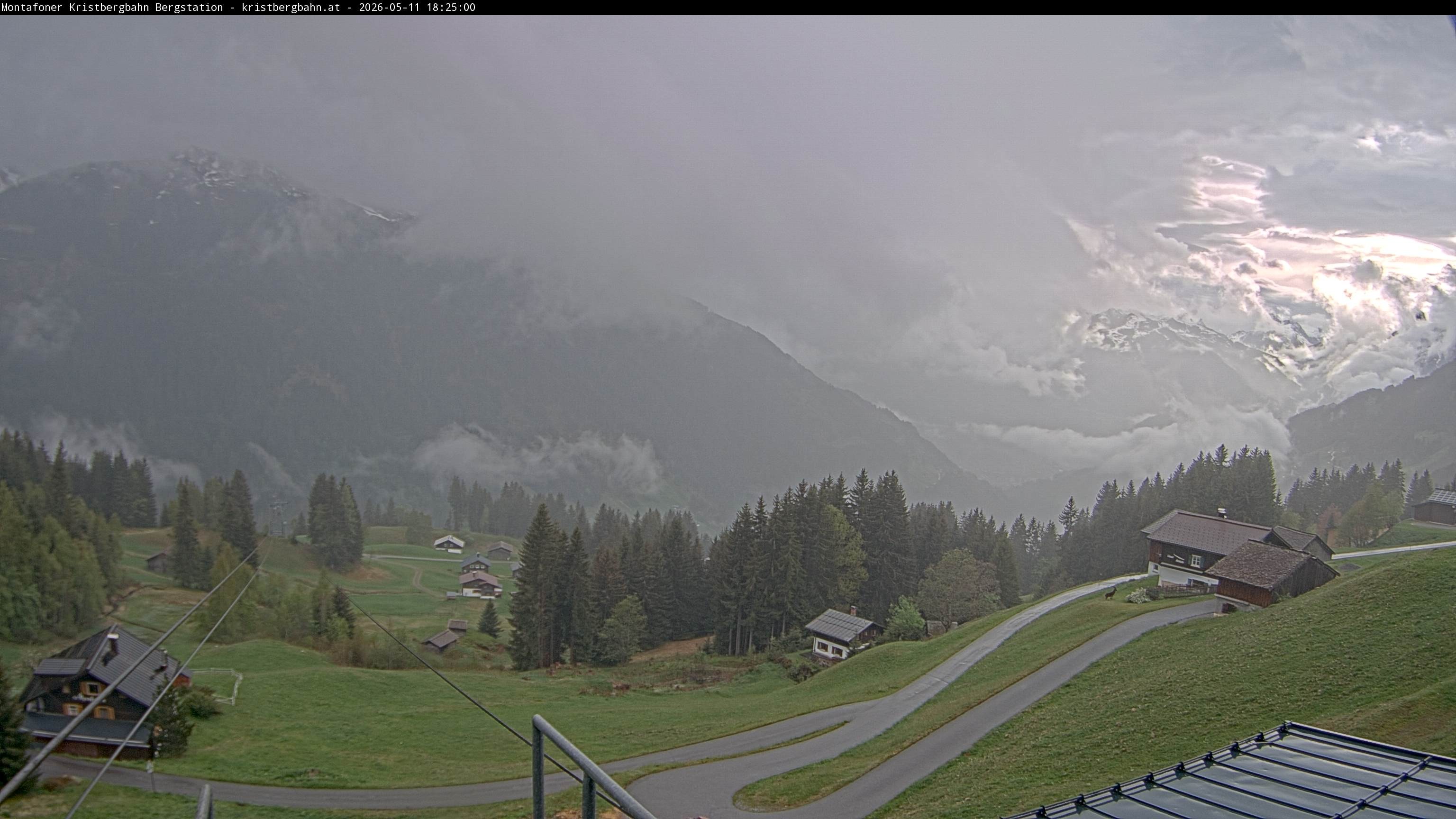 Archiv Foto Webcam Bergstation Montafoner Kristbergbahn, Vorarlberg