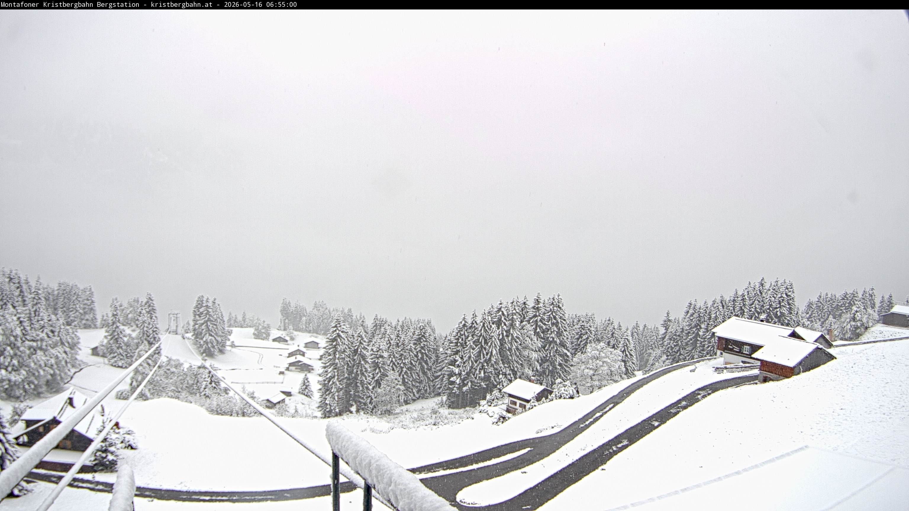 Archiv Foto Webcam Bergstation Montafoner Kristbergbahn, Vorarlberg
