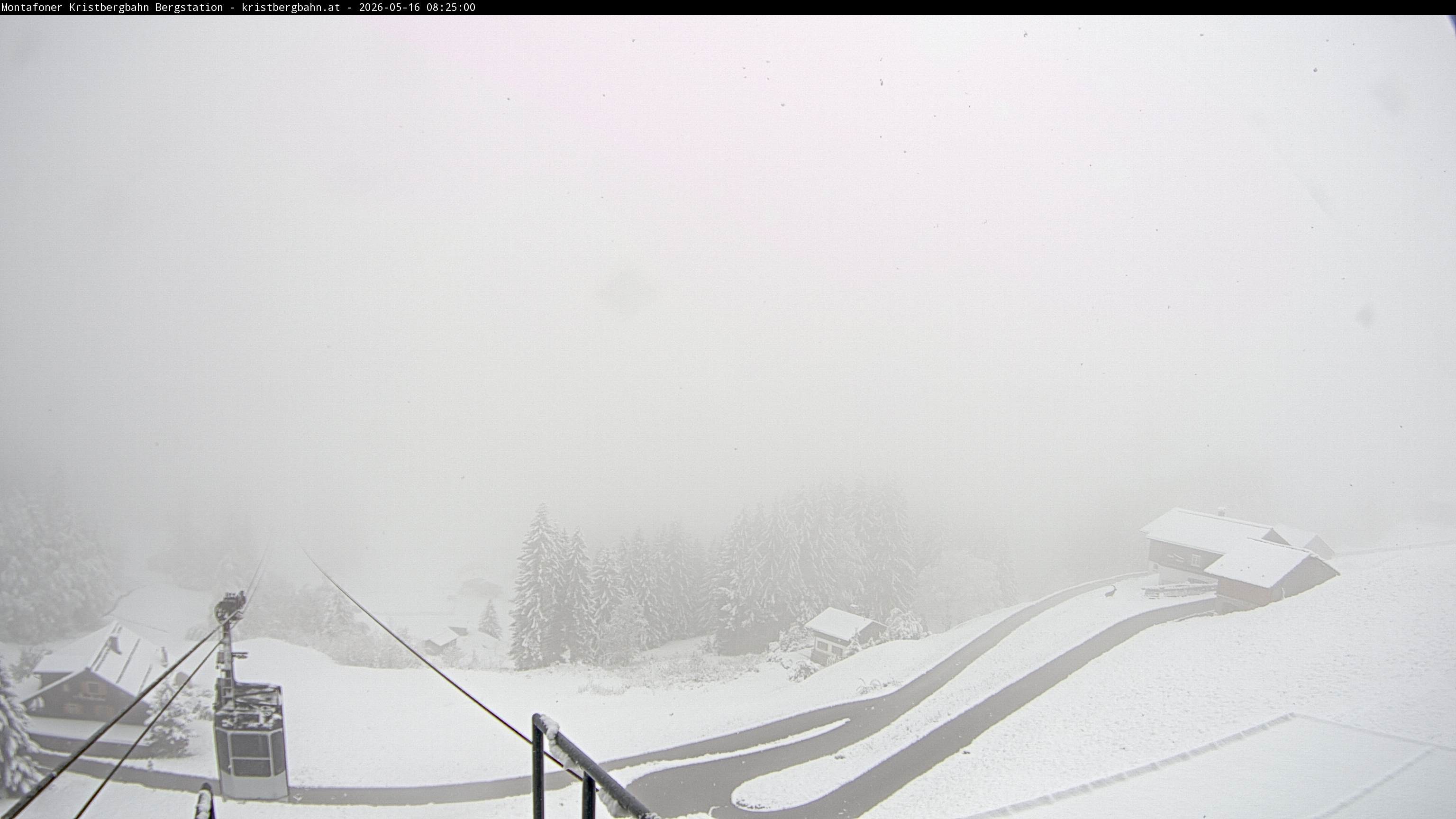 Archiv Foto Webcam Bergstation Montafoner Kristbergbahn, Vorarlberg