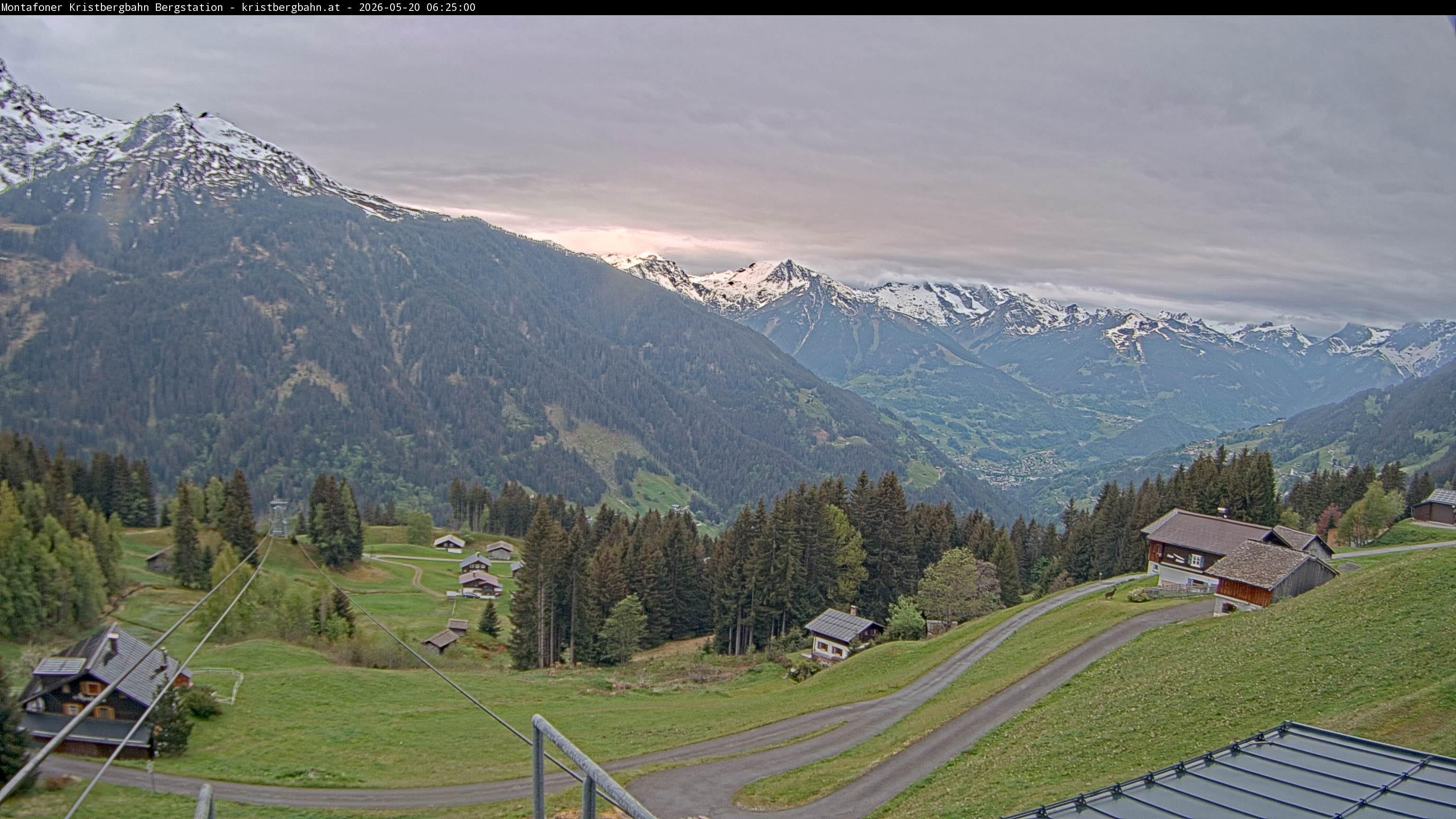 Archiv Foto Webcam Bergstation Montafoner Kristbergbahn, Vorarlberg