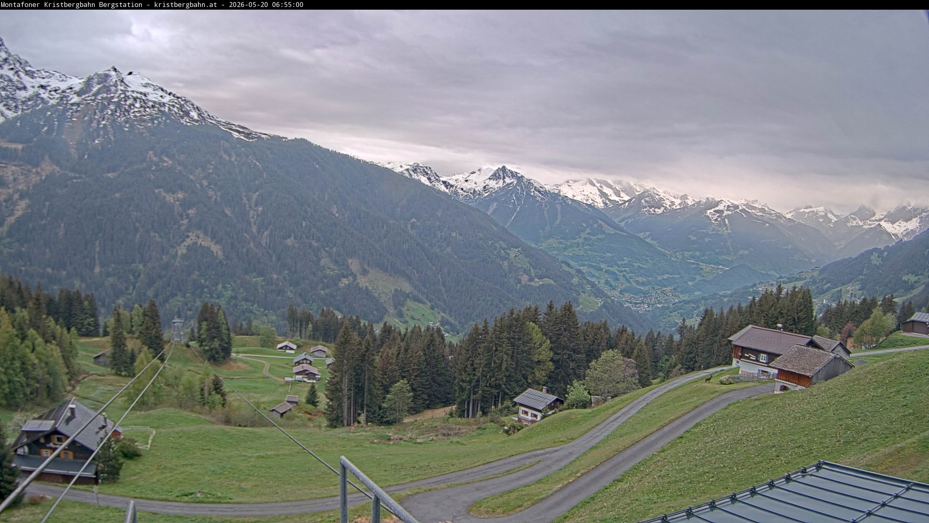 Archiv Foto Webcam Bergstation Montafoner Kristbergbahn, Vorarlberg